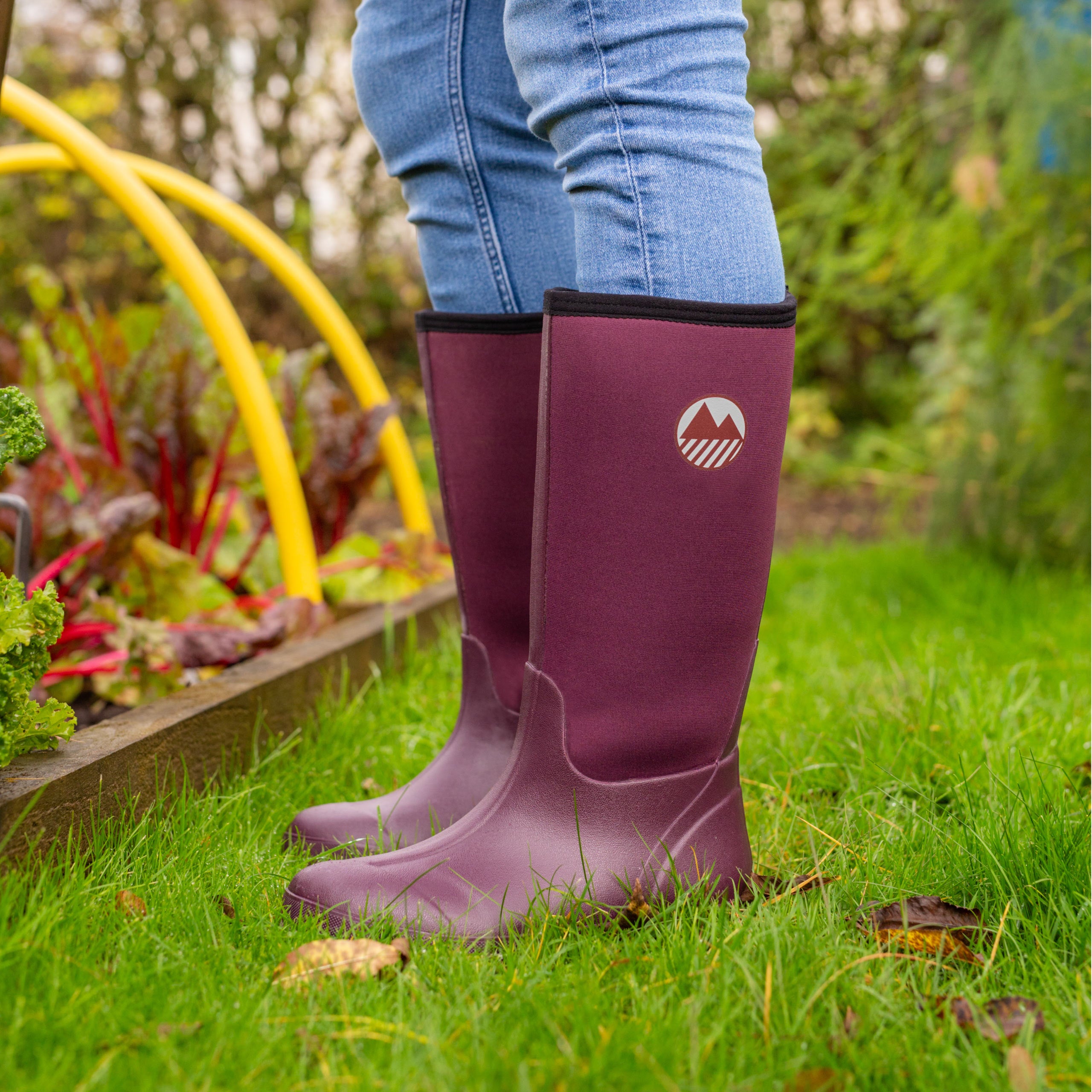 Women's Waterproof Neoprene Wellington Boots - Comfortable Rain Boots for Women - Perfect for Gardening, Hiking & Outdoor Activities