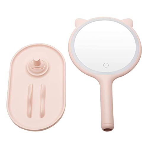 FOMIYES LED Vanity Mirror with Touch Sensor - 3-in-1 Desktop, Handheld & Tabletop Makeup Mirror with Adjustable Brightness for Home, Dorm, Bathroom & Travel | Perfect for Makeup Application, Skincare & Hair Styling