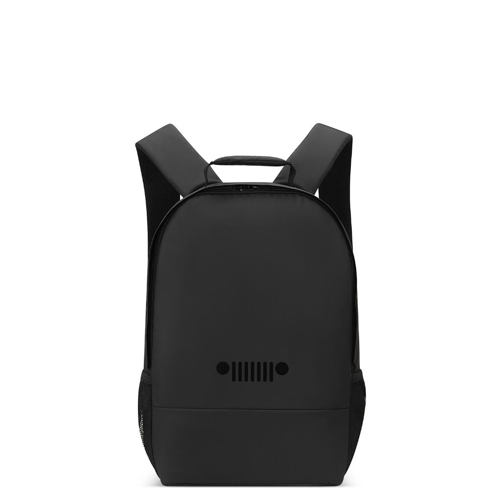 Jeep Duel Material 15.6 Inch Laptop Backpack for Men & Women - Water Resistant Black Computer Bag for Work, School, Travel & Daily Commute