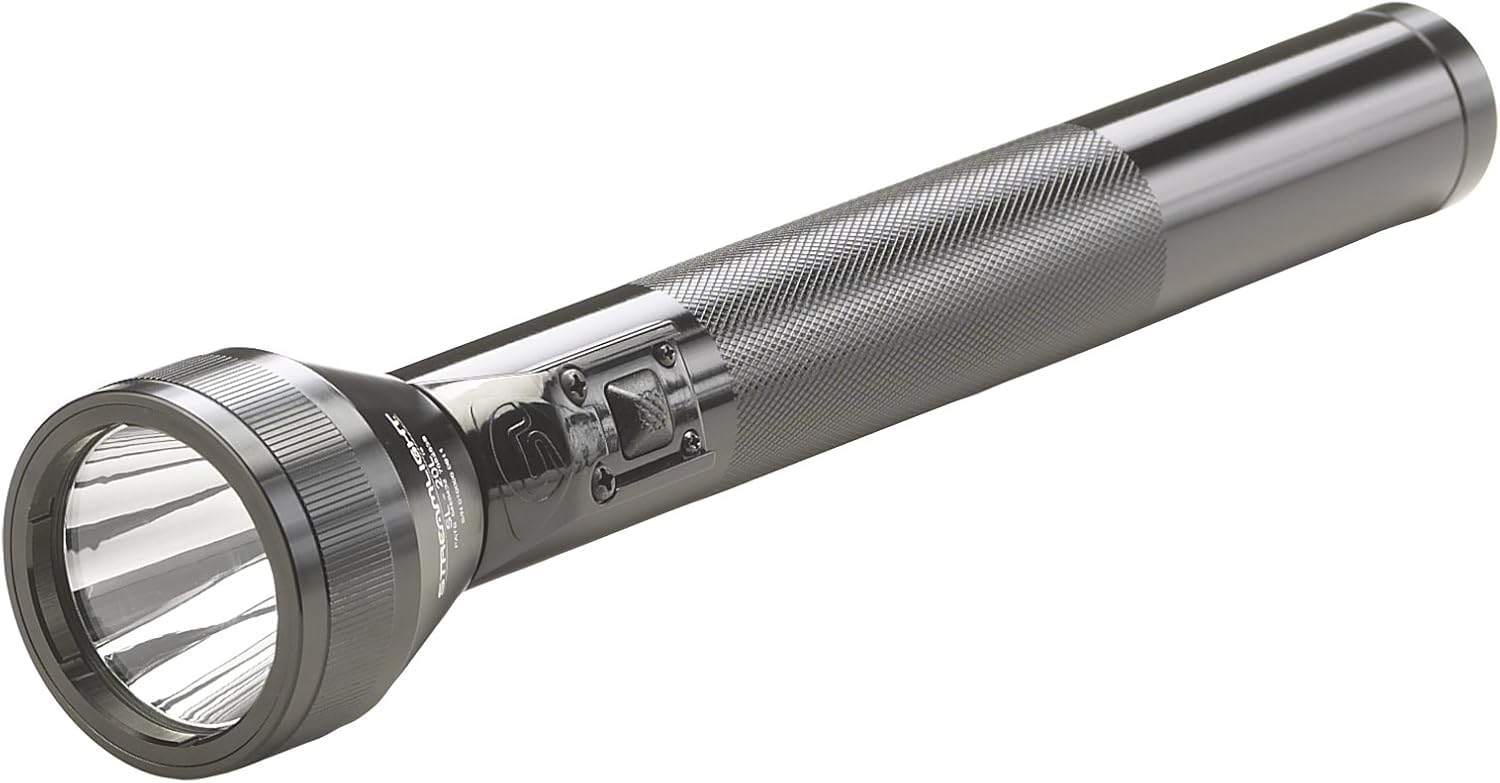 Streamlight 20702 SL-20L 450-Lumen Rechargeable LED Flashlight with 12V DC Charger - High Power Tactical Flashlight for Camping, Emergency, Outdoor Adventures (Black)