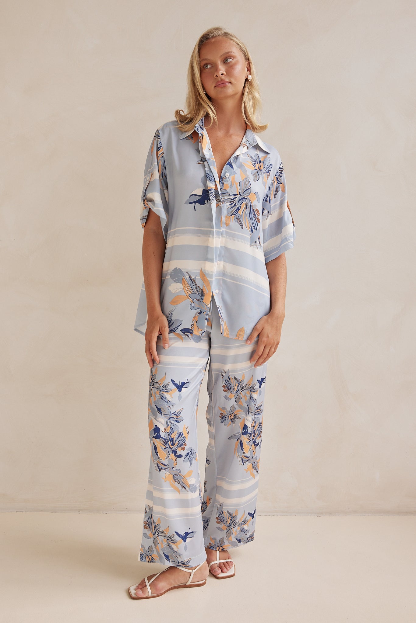 Aria Shirt for Women - Light Blue Casual Button Down Blouse | Perfect for Office, Dating & Everyday Wear