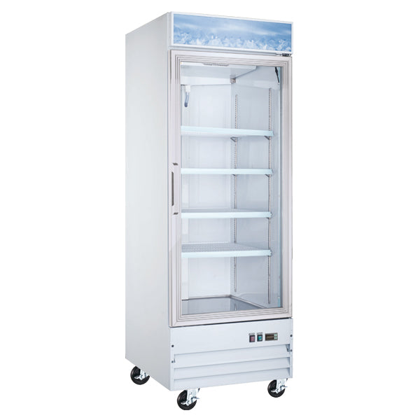 Nella 31 Inch Commercial Freezer with Glass Door - Energy Efficient Merchandiser for Restaurants, Grocery Stores & Retail Businesses - Perfect for Displaying Ice Cream, Beverages & Frozen Foods