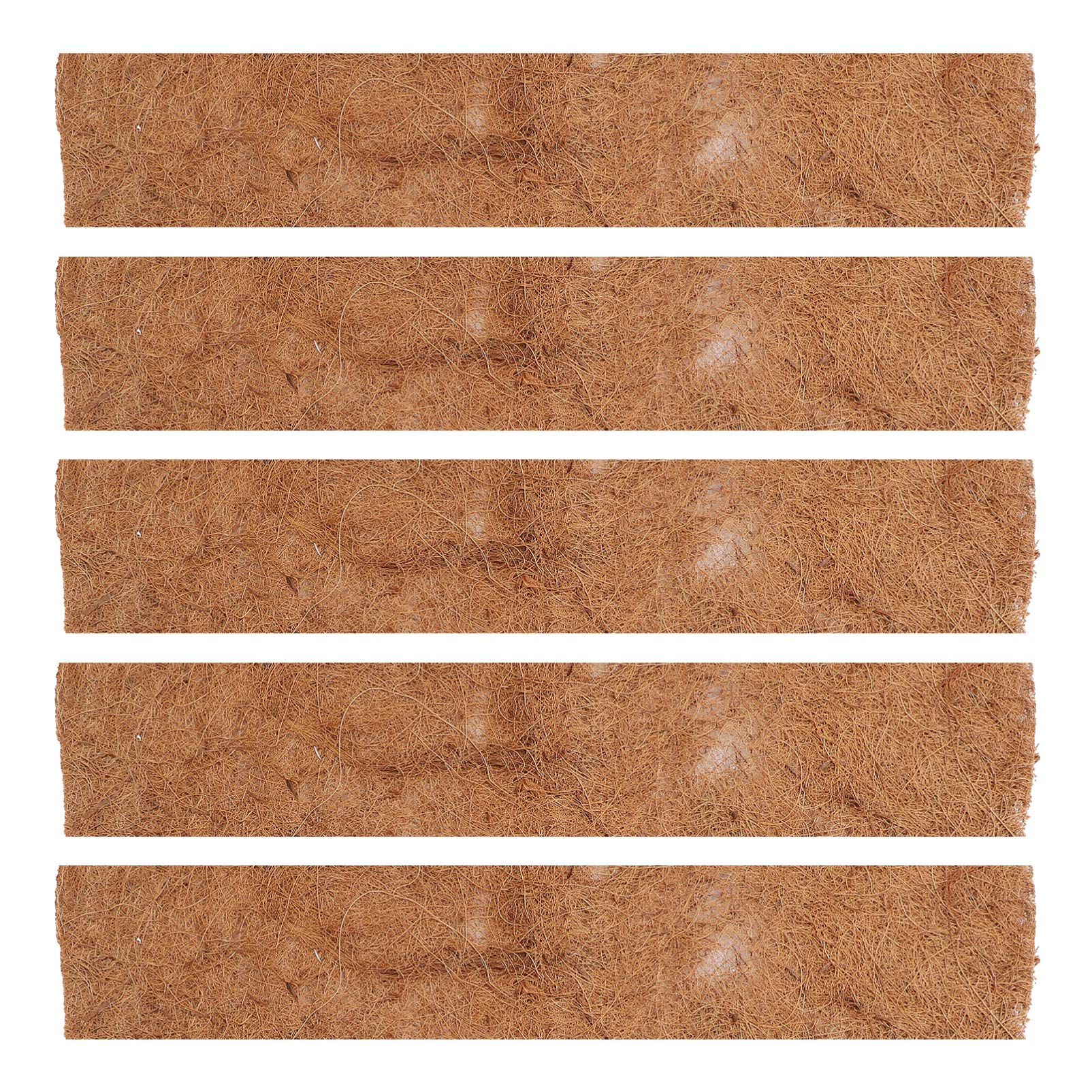 YARNOW 5-Pack Coconut Fiber Planter Liners - Coco Liners for Hanging Baskets, Flower Pots, Terrariums & Reptile Mats | Durable, Eco-Friendly Garden & Pet Habitat Accessory for Indoor/Outdoor Use