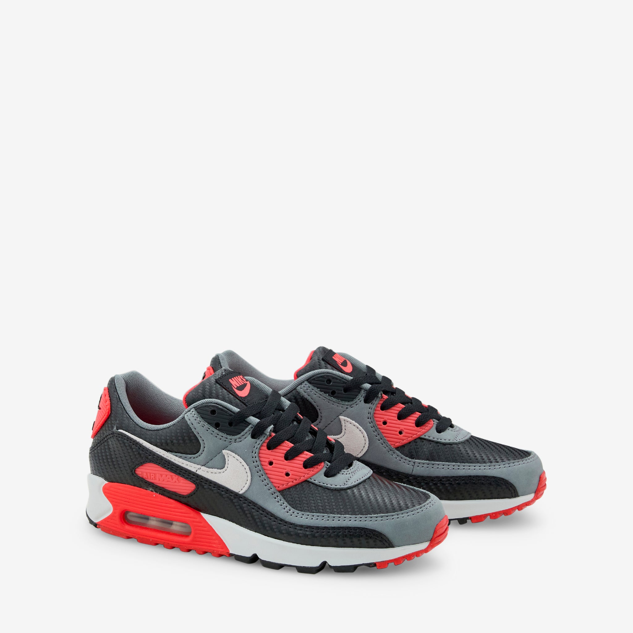 Nike Air Max 90 Premium Sneakers - Black, Cool Grey, Bright Crimson & Photon Dust Color Options | Comfortable Running Shoes for Men & Women | Perfect for Gym, Jogging & Casual Wear