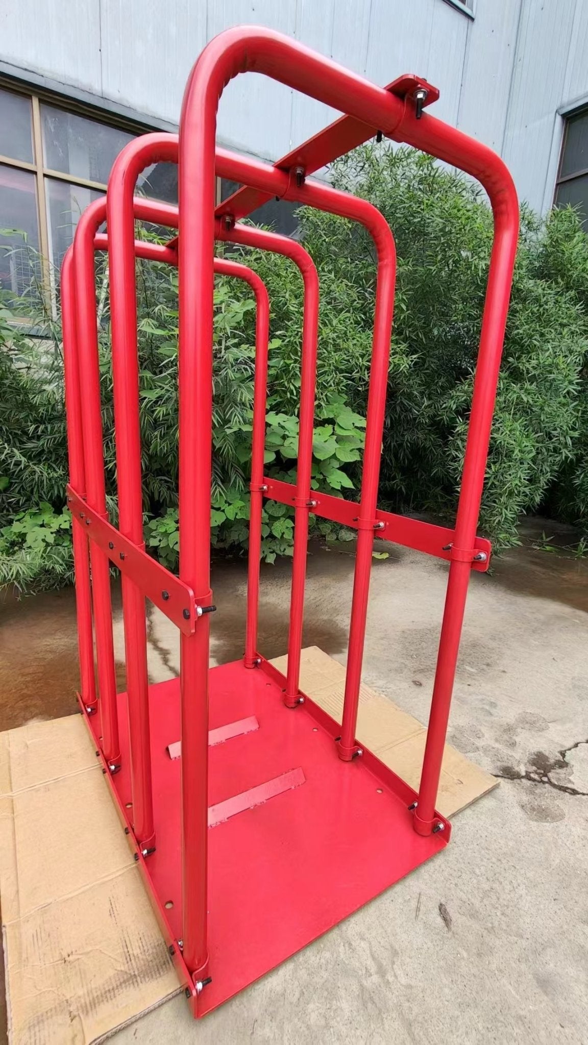 Heavy Duty 4 Bar Tire Inflation Safety Cage for Truck & Bus Tires | TC5BK | Prevent Accidents During High-Pressure Tire Inflation