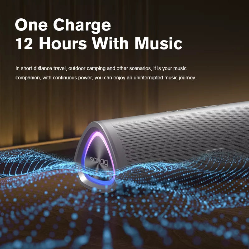 Sanag M80S Pro Wireless Bluetooth Speaker - Portable, Waterproof, 20H Playtime - Perfect for Outdoor, Travel, Beach & Home Use