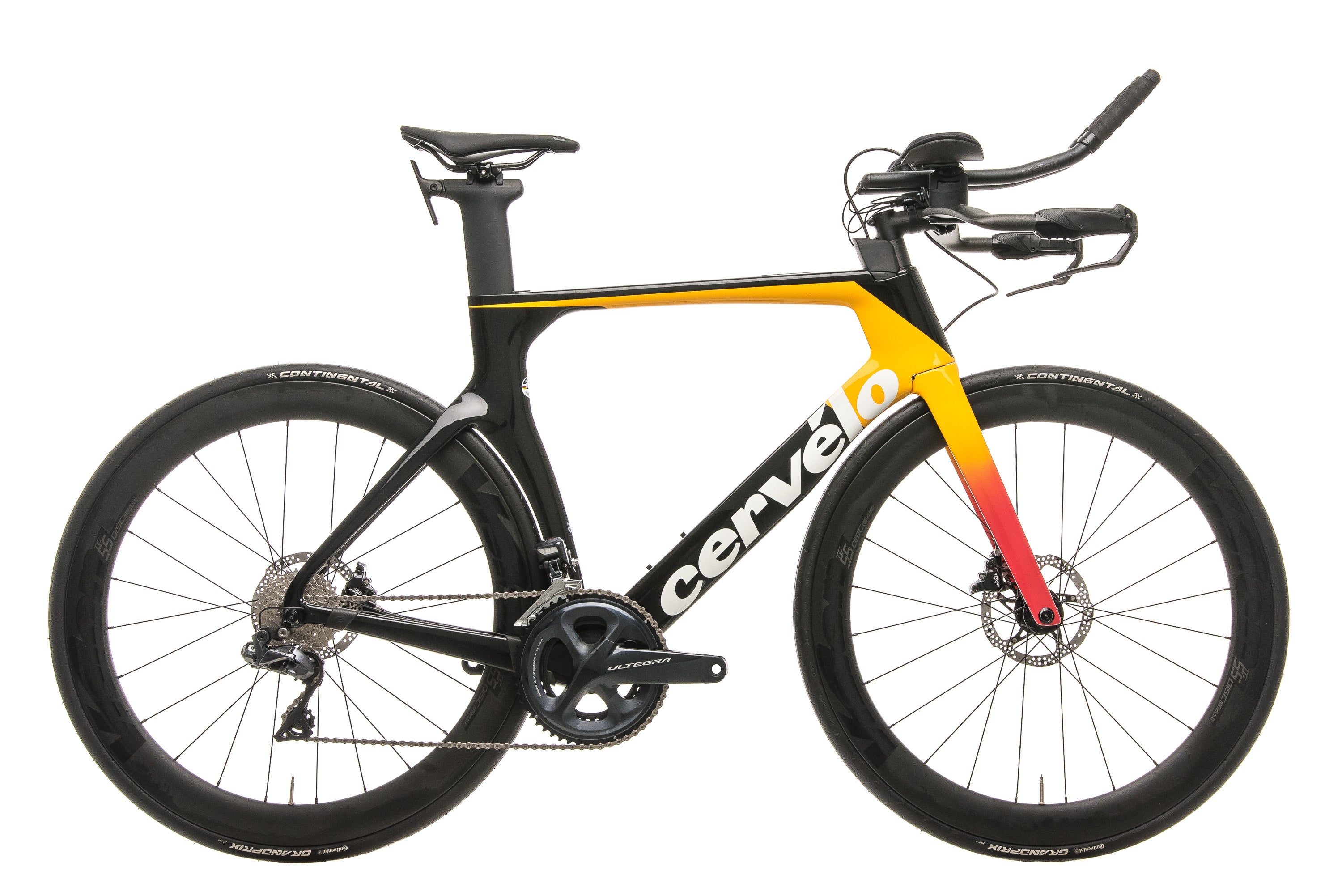 2019 Cervelo P Series Disc Ultegra Di2 Time Trial Bike - 56cm Carbon Road Bike for Triathlon & Time Trial Racing | High-Speed Performance & Aerodynamic Design