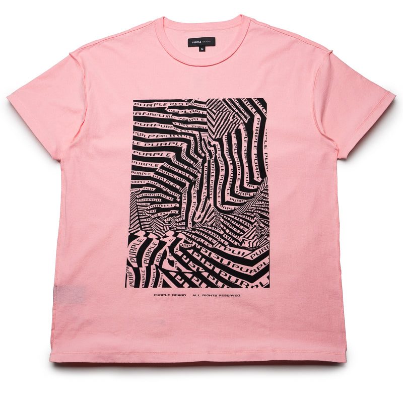 Purple Brand OP Art Graphic T-Shirt in Pink - Stylish & Comfortable Casual Wear for Men & Women | Perfect for Streetwear, Outings & Everyday Fashion