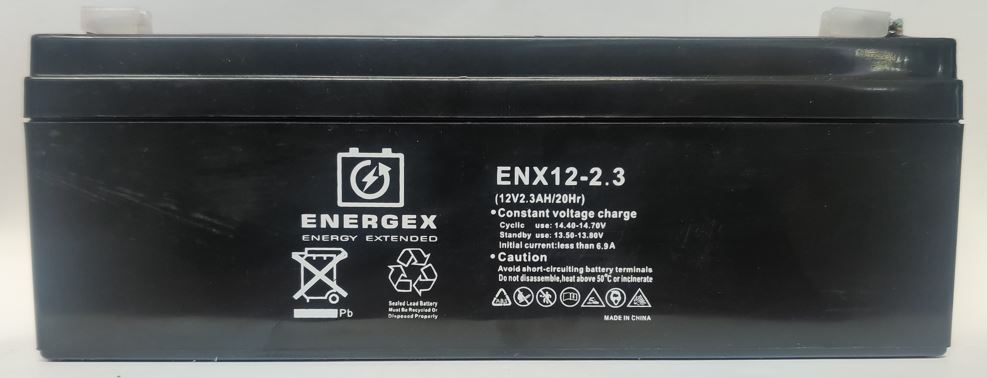 Energex 12V 2.3Ah F1 Replacement Battery - Compatible with Power Tools, Emergency Lights & Security Systems - Long-Lasting Rechargeable Battery for Home & Industrial Use
