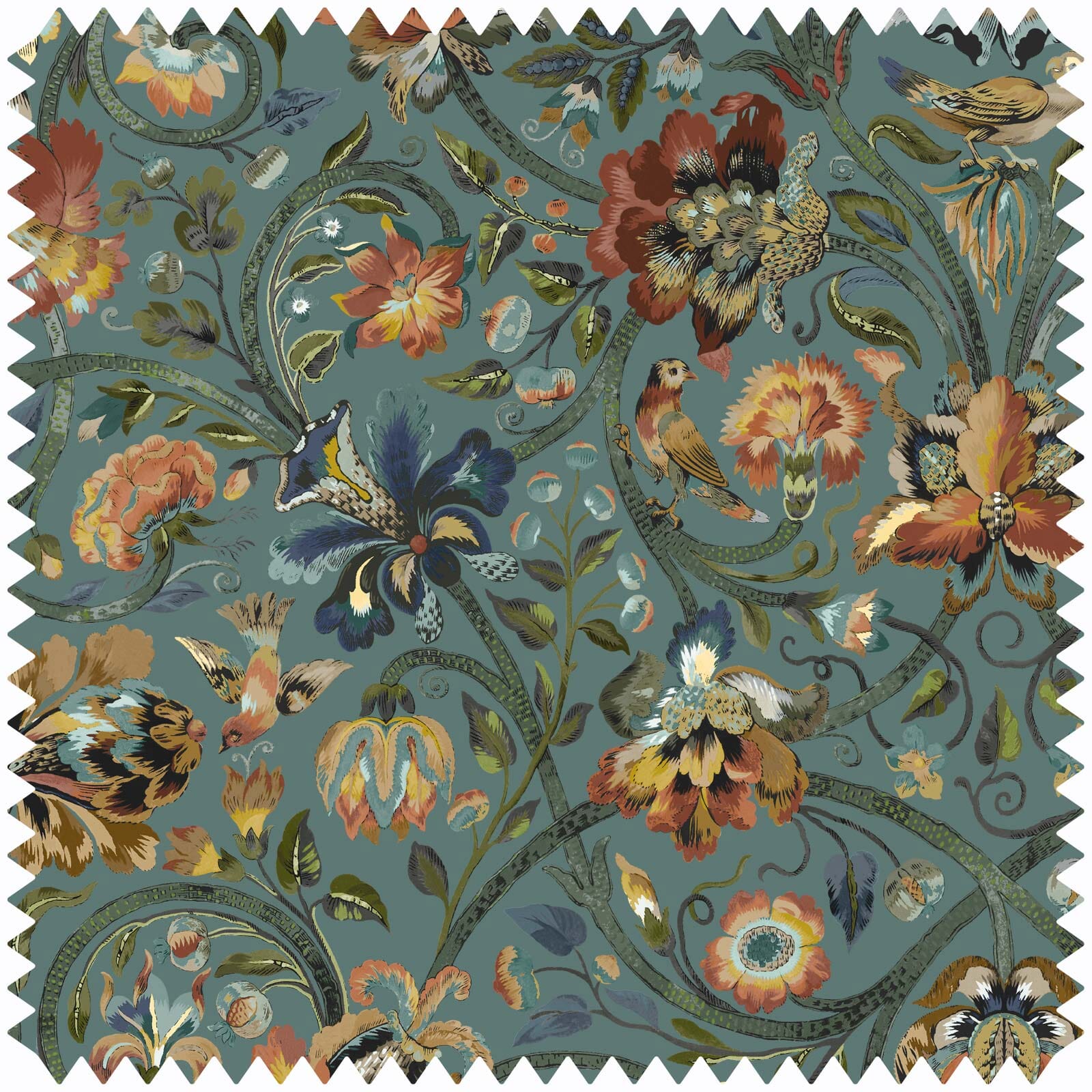 GAIA Velvet Prussian Blue Fabric Sample - Premium Upholstery & Home Decor Material for Sofas, Curtains, and DIY Projects