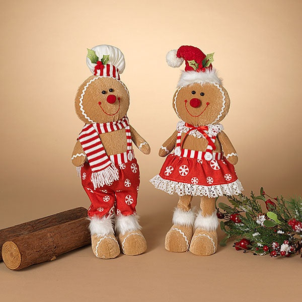 20 Pack Christmas Plush Gingerbread Figurines - Cute Holiday Decorations for Tree, Mantel & Home - Soft Stuffed Xmas Ornaments for Party, Gift Exchange & Festive Decor