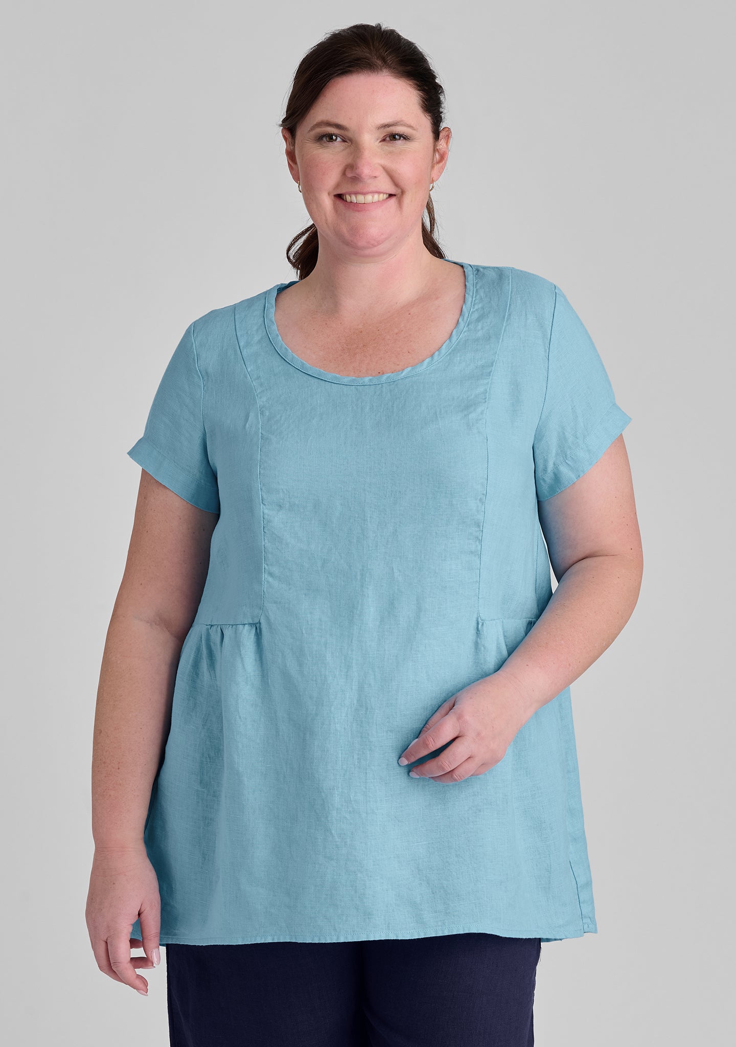 SS Play In It Linen T-Shirt - Soft & Breathable Linen Shirt for Women & Men | Perfect for Casual Wear, Summer Outfits & Beach Vacations