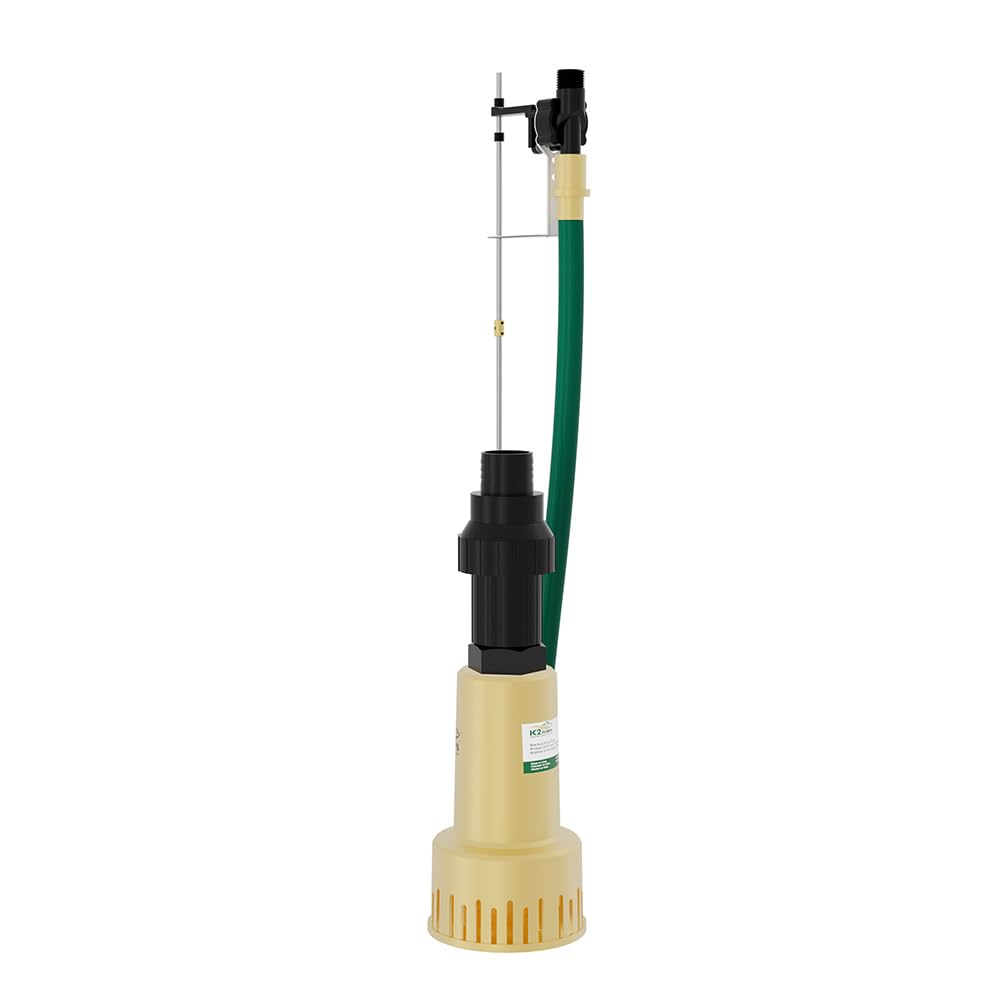 K2 Pumps ASP00001K Water Powered Backup Sump Pump - Emergency Basement Flood Protection for Homes & Heavy Rainstorms
