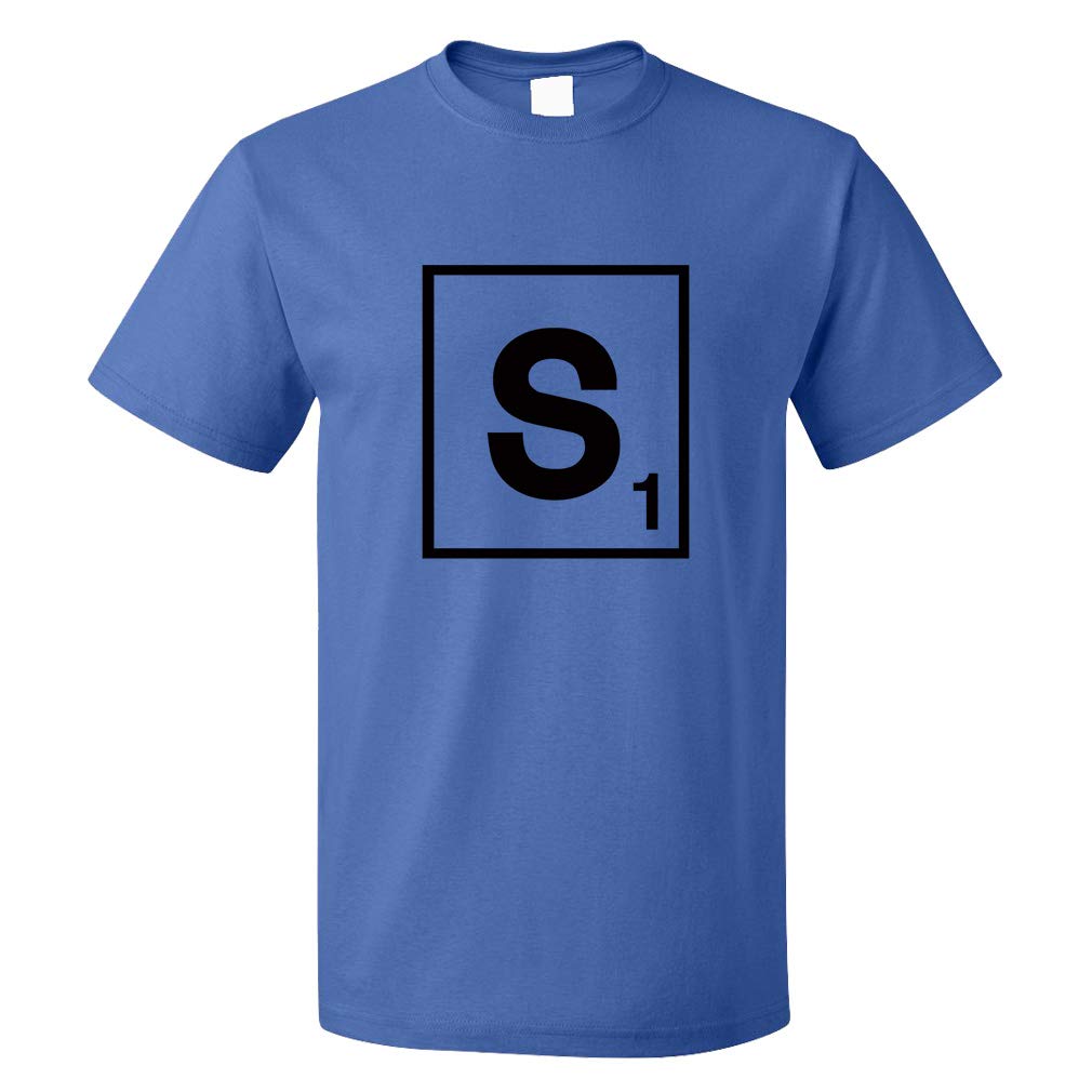 Custom Monogram Letter S Graphic T-Shirts for Men - 100% Cotton Casual Tees - Perfect for Casual Wear, Gifts, and Personalized Style