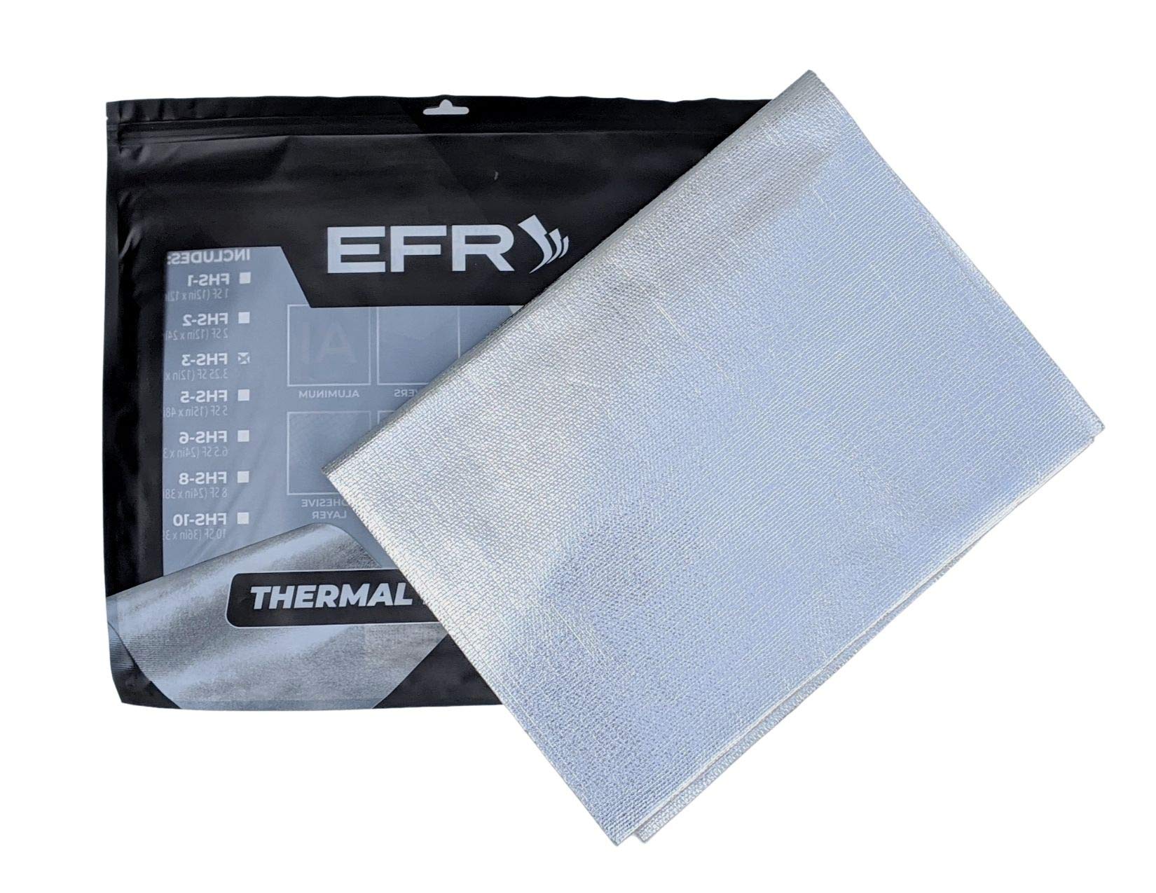 High-Performance Aluminum Fiberglass Heat Shield Barrier - Self-Adhesive Thermal Insulation Mat for Cars, Motorcycles & Industrial Use (12