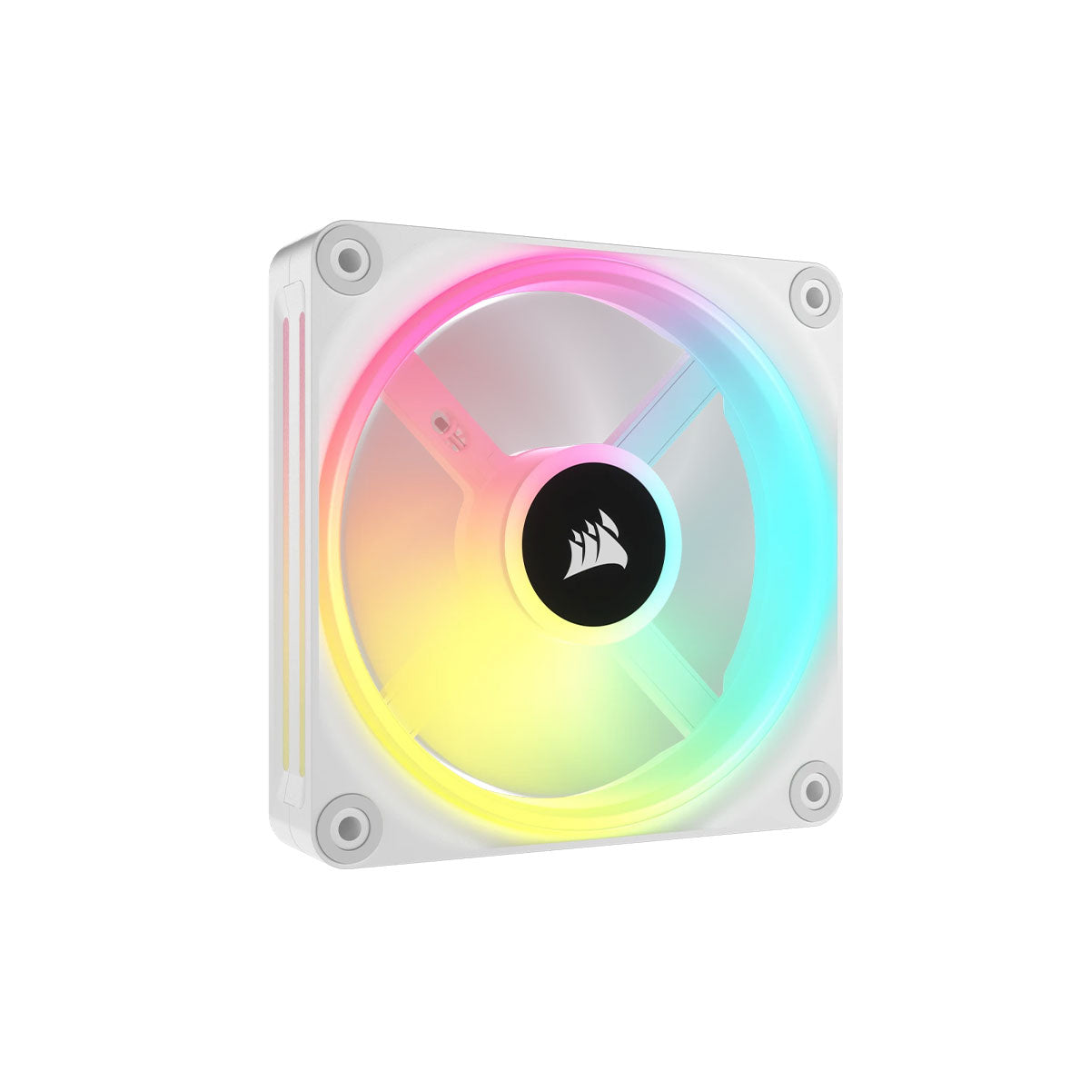 Corsair iCUE LINK QX120 RGB 120mm Magnetic Dome RGB PC Cooling Fan - Single Pack White | High-Performance Case Fan for Gaming PC, Workstation & Custom Builds