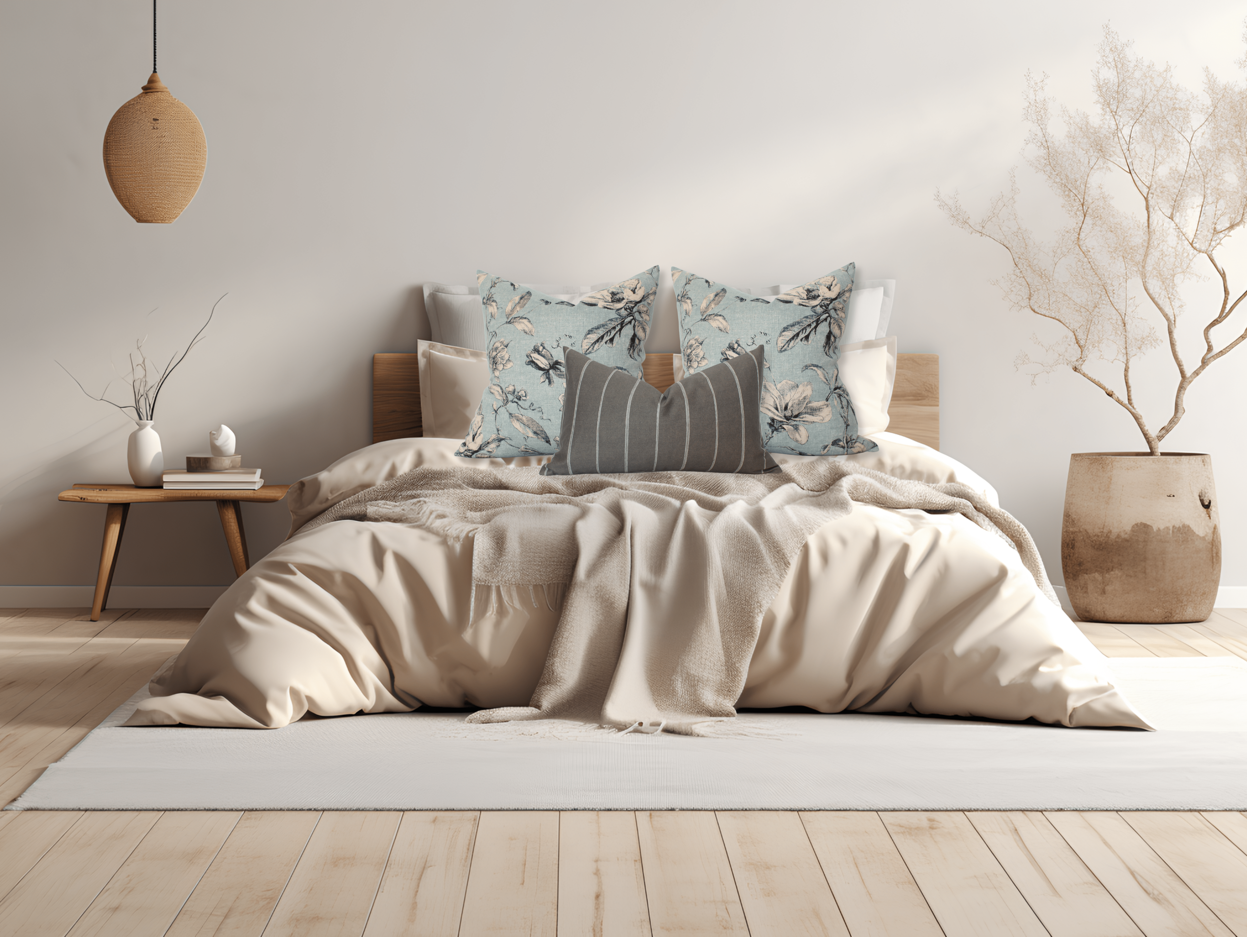 Vera Bed Pillow Combo Set of 3 - Soft & Supportive Pillows for Back, Stomach & Side Sleepers - Perfect for Bedroom, Guest Room & Dorm Decor