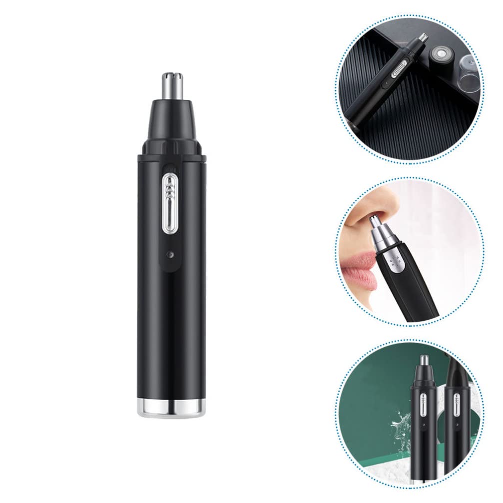 Professional Men's Grooming Kit - Nose Hair Trimmer, Mustache Trimmer, Eyebrow Trimmer & Facial Hair Remover with Oil Cleanser - Home & Travel Hair Removal Tool for Men's Grooming Routine