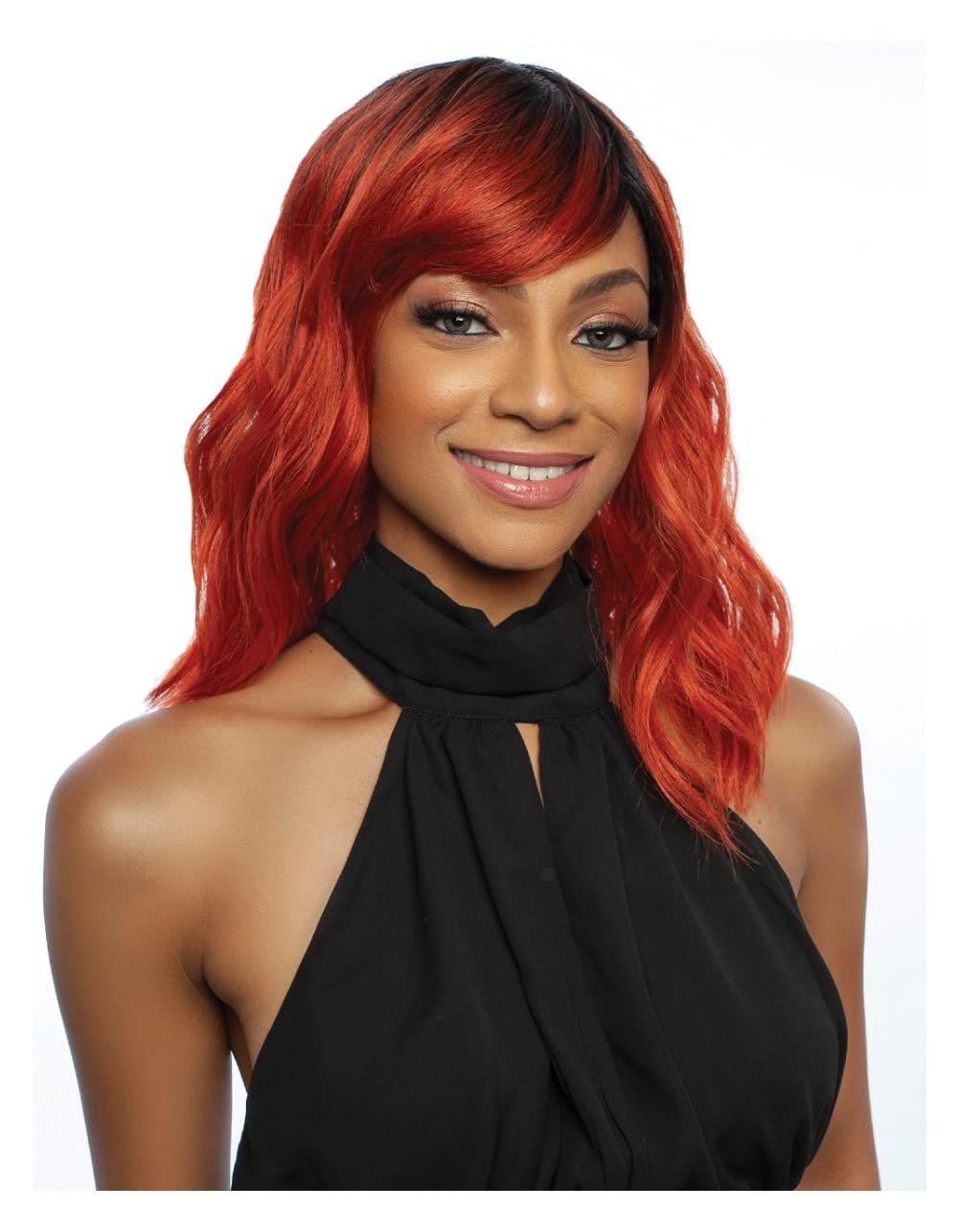ML106 Lela Human Hair Blend Wig - Melanin Queen Collection | Natural Look for Black Women | Perfect for Daily Wear, Cosplay & Special Events