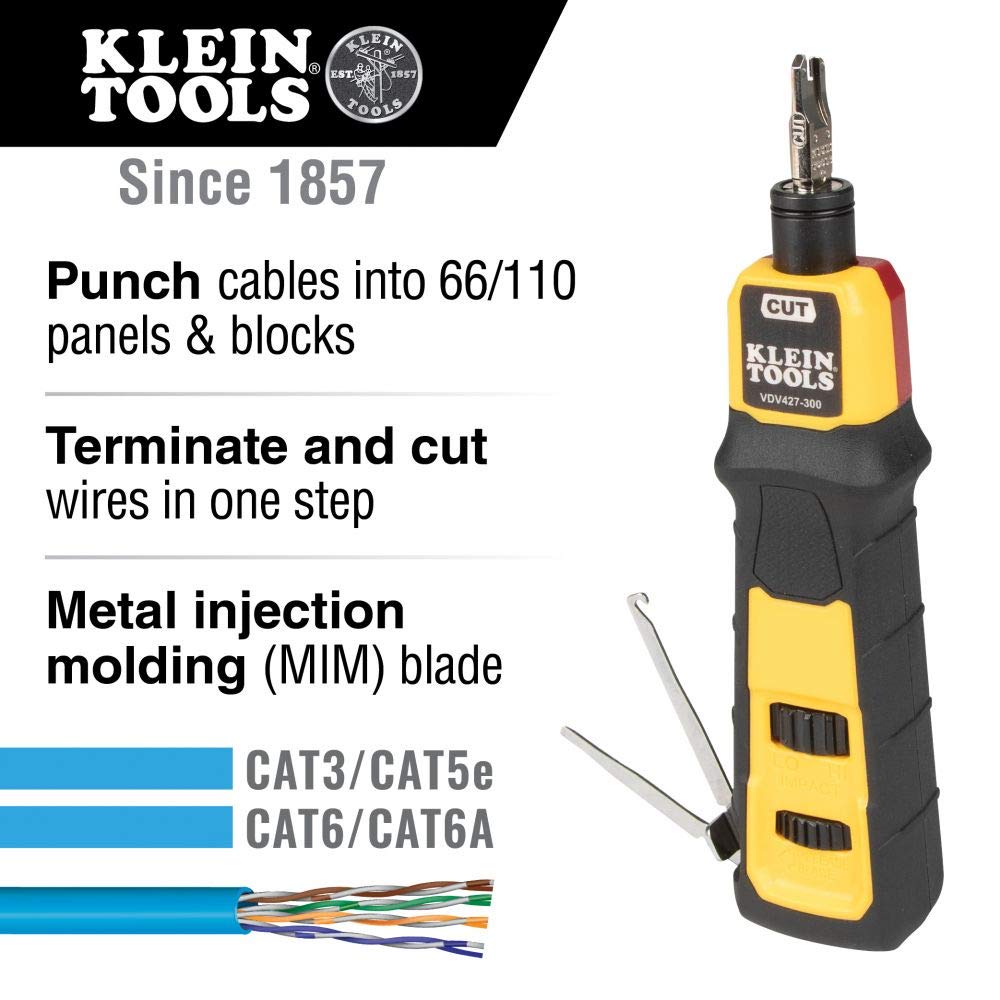 Klein Tools Cable Tracing & Punchdown Kit for Network Installations