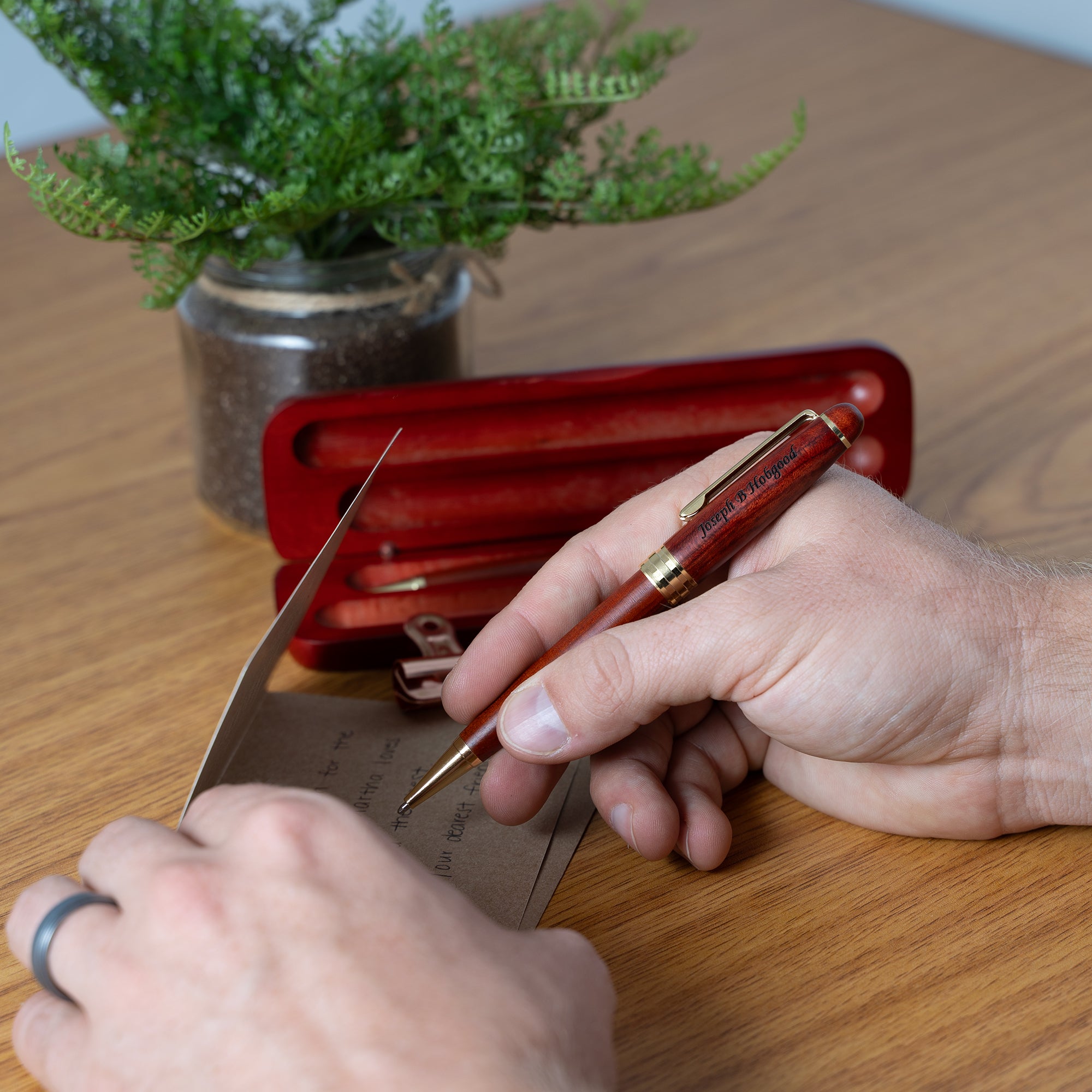 Premium Rosewood Pen and Pencil Set - Elegant Writing Gift for Professionals & Students - Perfect for Office, School, and Business Gifts