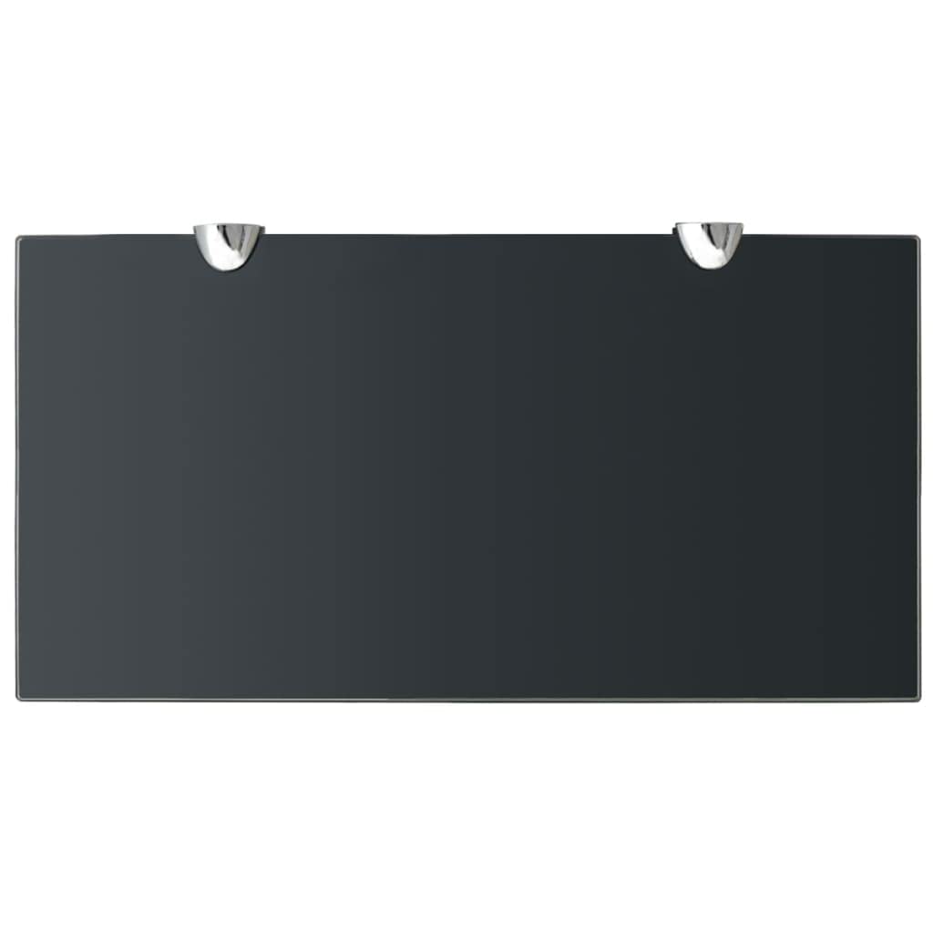 Clear Glass Floating Wall Shelves - 15.7