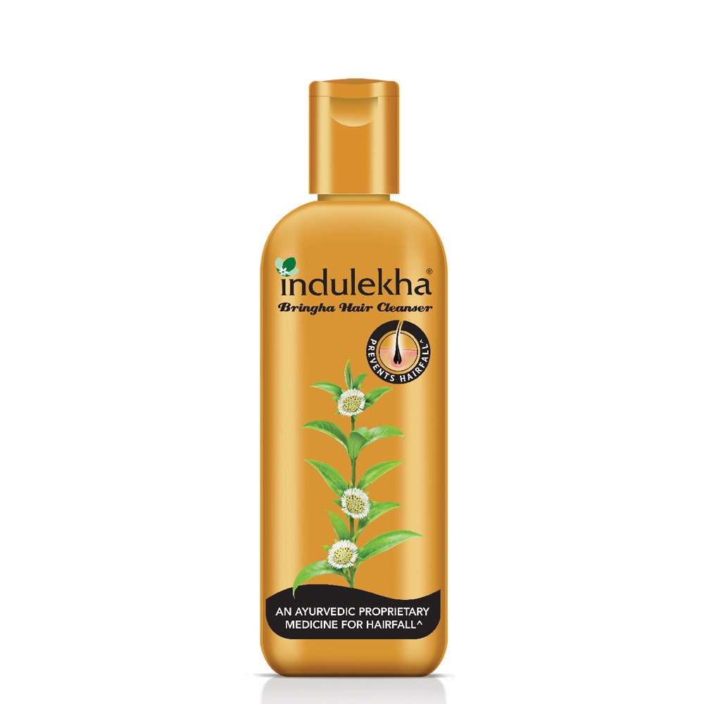 Indulekha Bringha Anti Hair Fall Shampoo 200ml & Liril Lemon Tea Tree Body Wash 250ml - Reduce Hair Loss & Refreshing Skin Care Combo for Daily Hair and Body Wash Routine