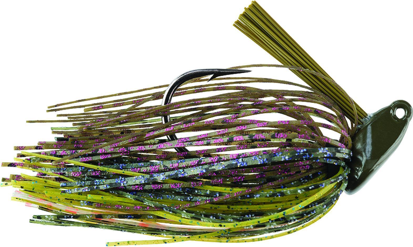 Booyah Bankroll Jig - Premium Fishing Lure for Bass, Walleye & Pike - Weedless Jig Head with Soft Plastic Bait - Perfect for Freshwater & Saltwater Fishing