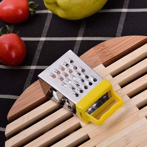 Stainless Steel Mini Grater with Magnet Holder - Multifunctional Handheld Cheese, Garlic, Ginger, Fruit & Vegetable Slicer - Potato, Carrot Chopper & Peeler - Kitchen Gadget Tool for Cooking, Baking & Meal Prep (Mixed Colors)