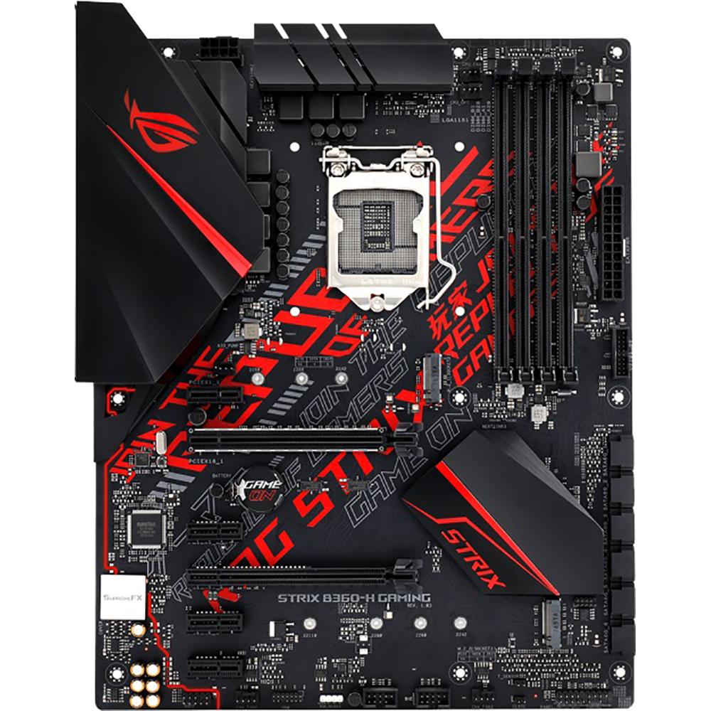 ASUS ROG STRIX B360-H Gaming Motherboard - LGA 1151 Socket, Intel 300 Series Chipset for High Performance PC Builds | Perfect for Gaming Rigs, Streaming Setups & Content Creation Workstations