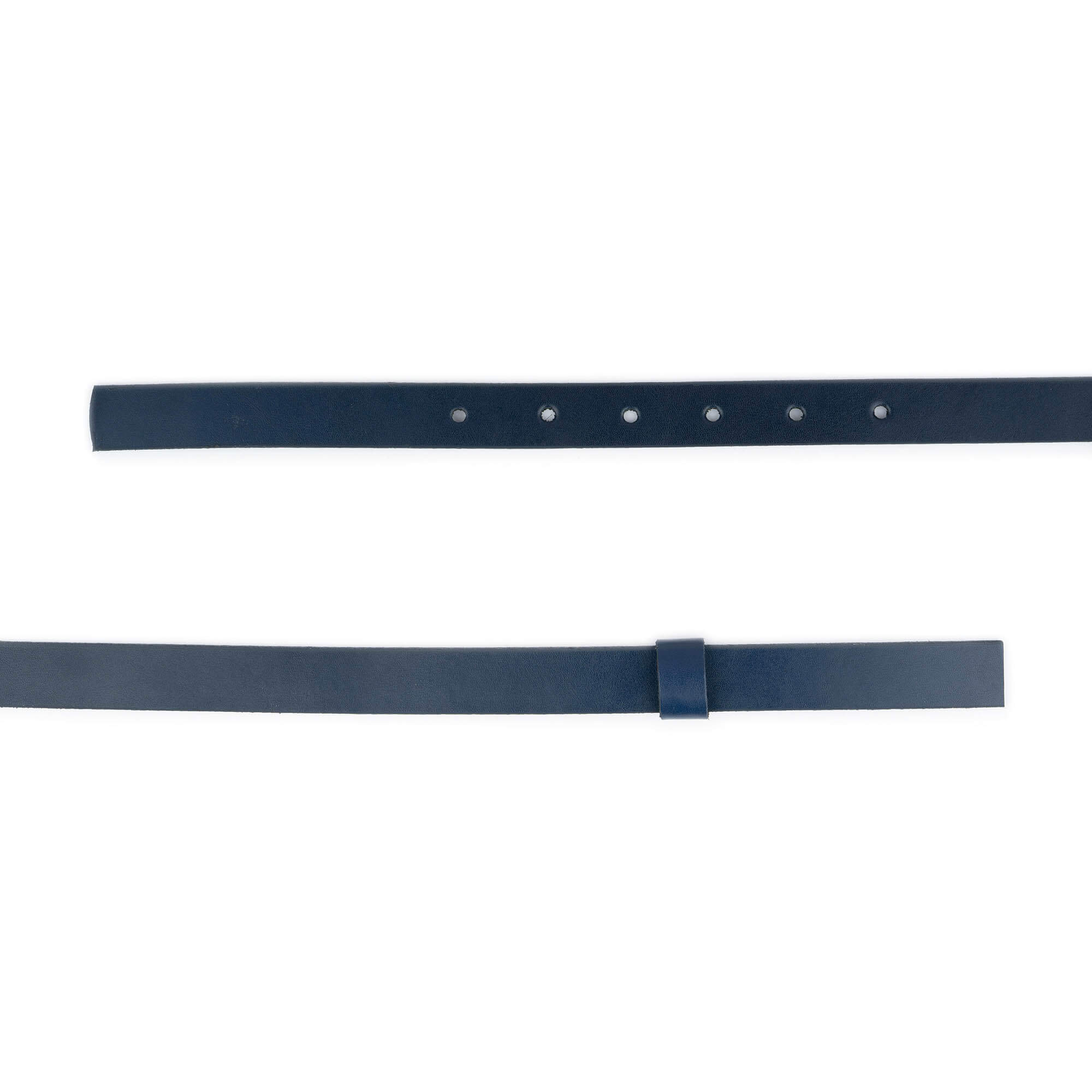 2.0 cm Dark Blue Leather Belt Replacement Strap for YSL Buckles - Women's Fashion Accessory for Jeans, Dresses & Office Wear