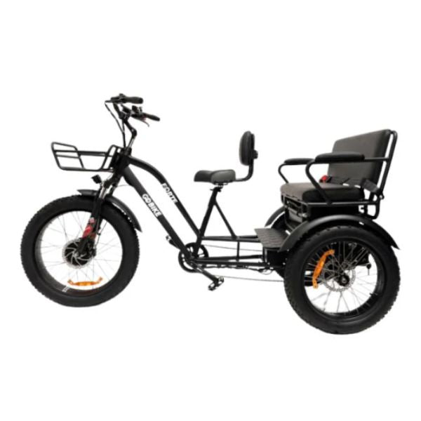 Go Bike FORTE Electric Tricycle for Adults with Rear Seat - Commuter, Grocery Shopping & Family Outings Electric Trike