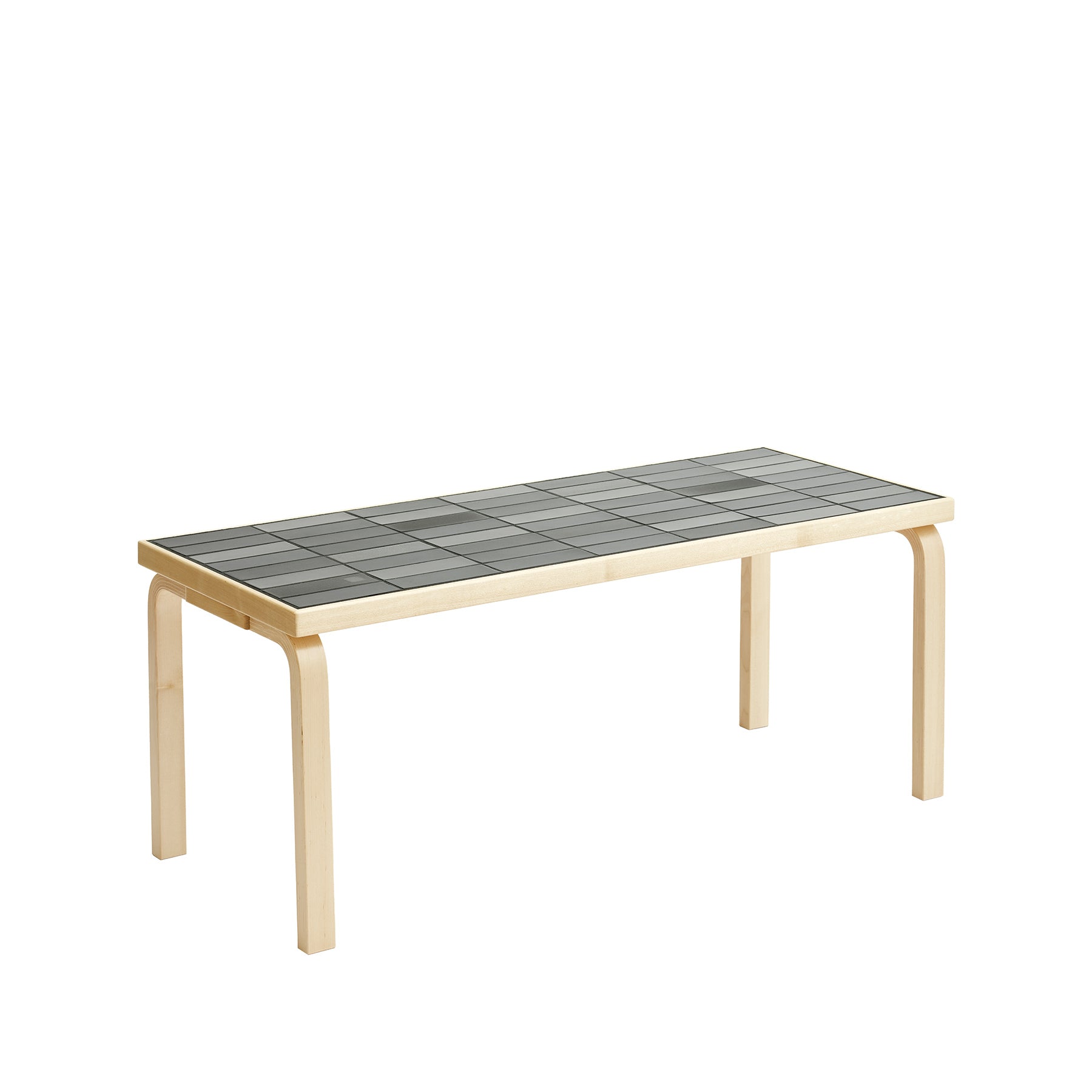Black Rectangular Tile Table - Durable & Stylish Dining Table for Kitchen, Dining Room, or Outdoor Patio Use