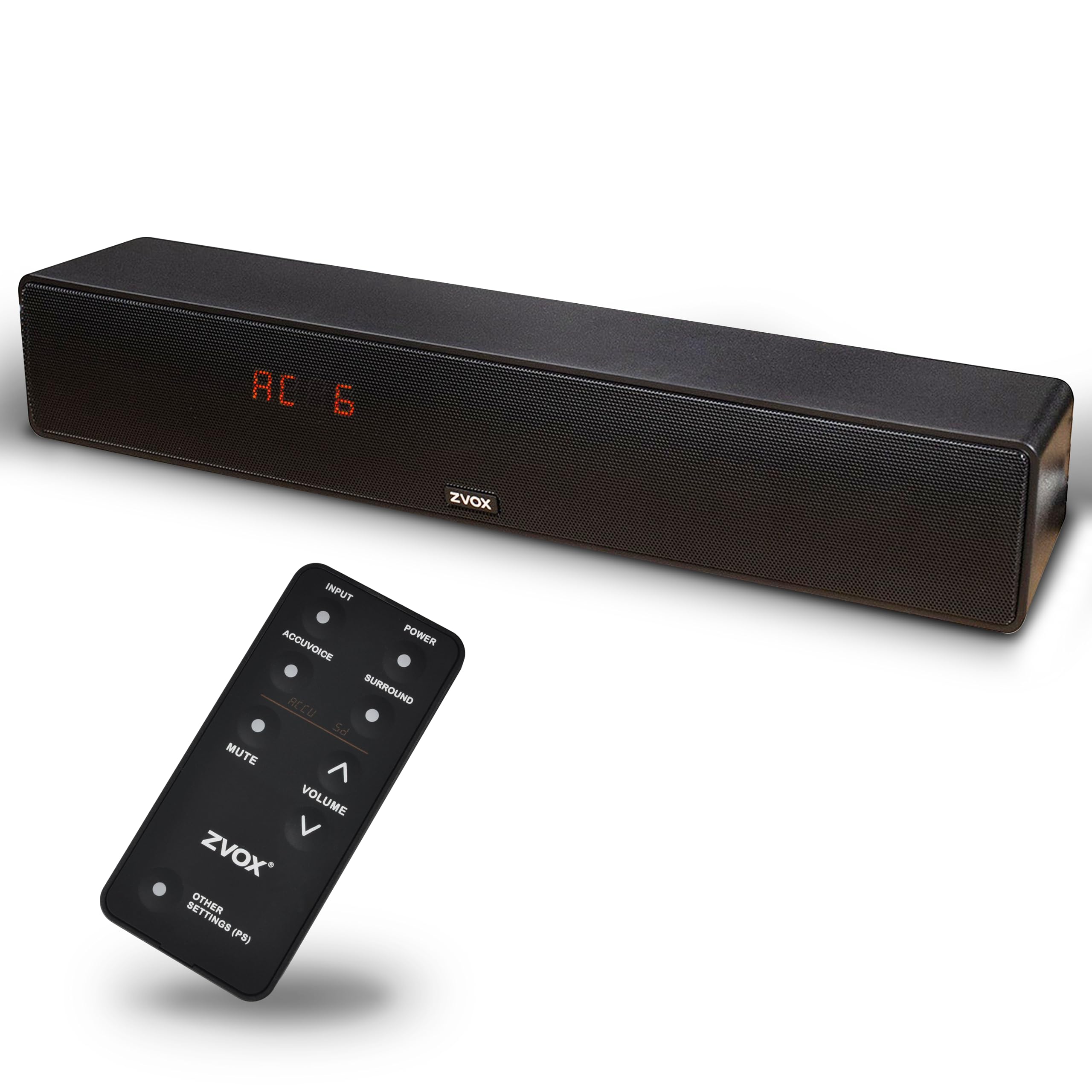 ZVOX AV157 Dialogue Clarifying Sound Bar with AccuVoice Technology - 12 Levels of Voice Boost, 17