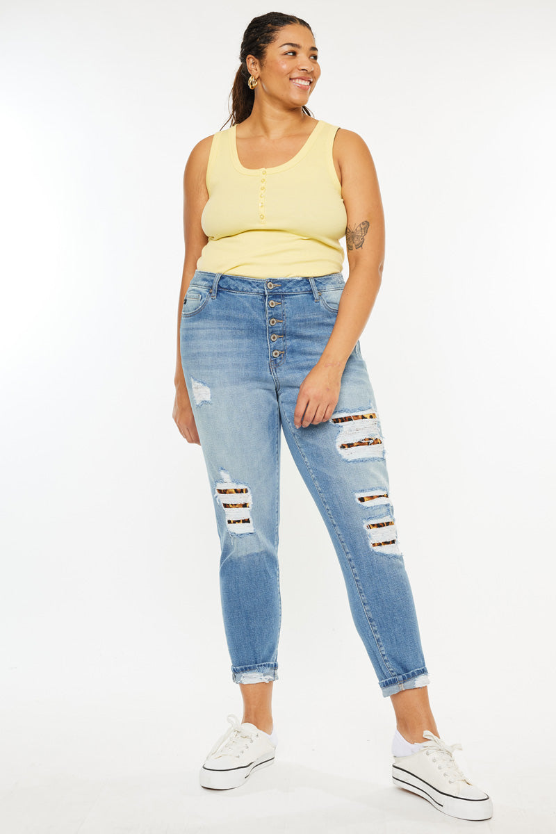 Beatrice High Rise Ankle Skinny Jeans for Women - Plus Size Stretch Denim Pants - Perfect for Casual Wear, Office & Date Night