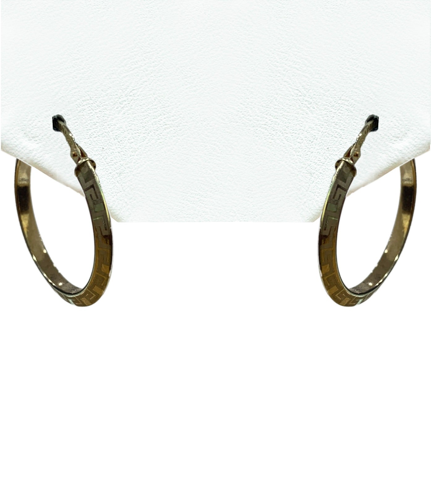24K Gold Plated Hoop Earrings for Women - 25mm Elegant Dangle Earrings for Daily Wear, Parties & Gifts