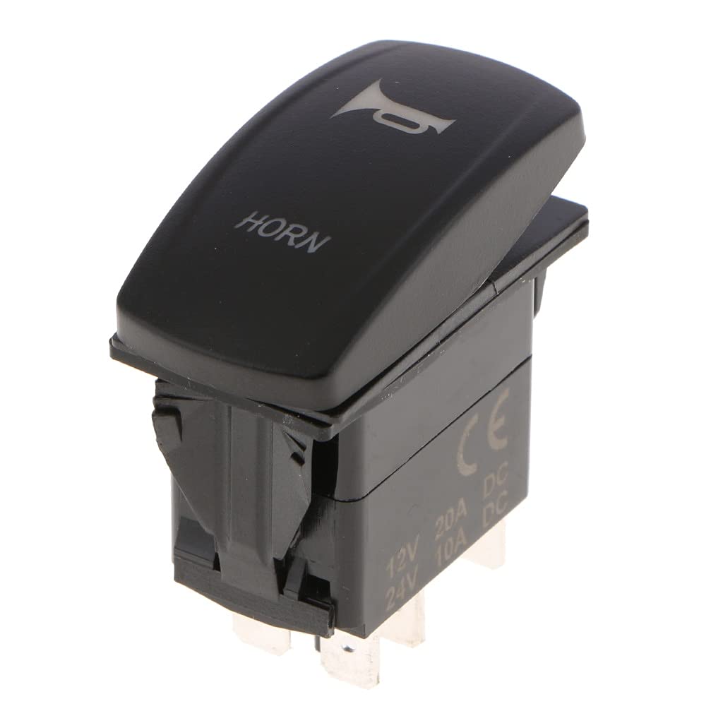 12V Rocker Toggle Switch - On/Off Blue LED Illuminated Switch for Car Horn, Lights & Marine Applications - Waterproof & Durable (Brand: New) - Perfect for Automotive, Boat & RV Electrical Systems