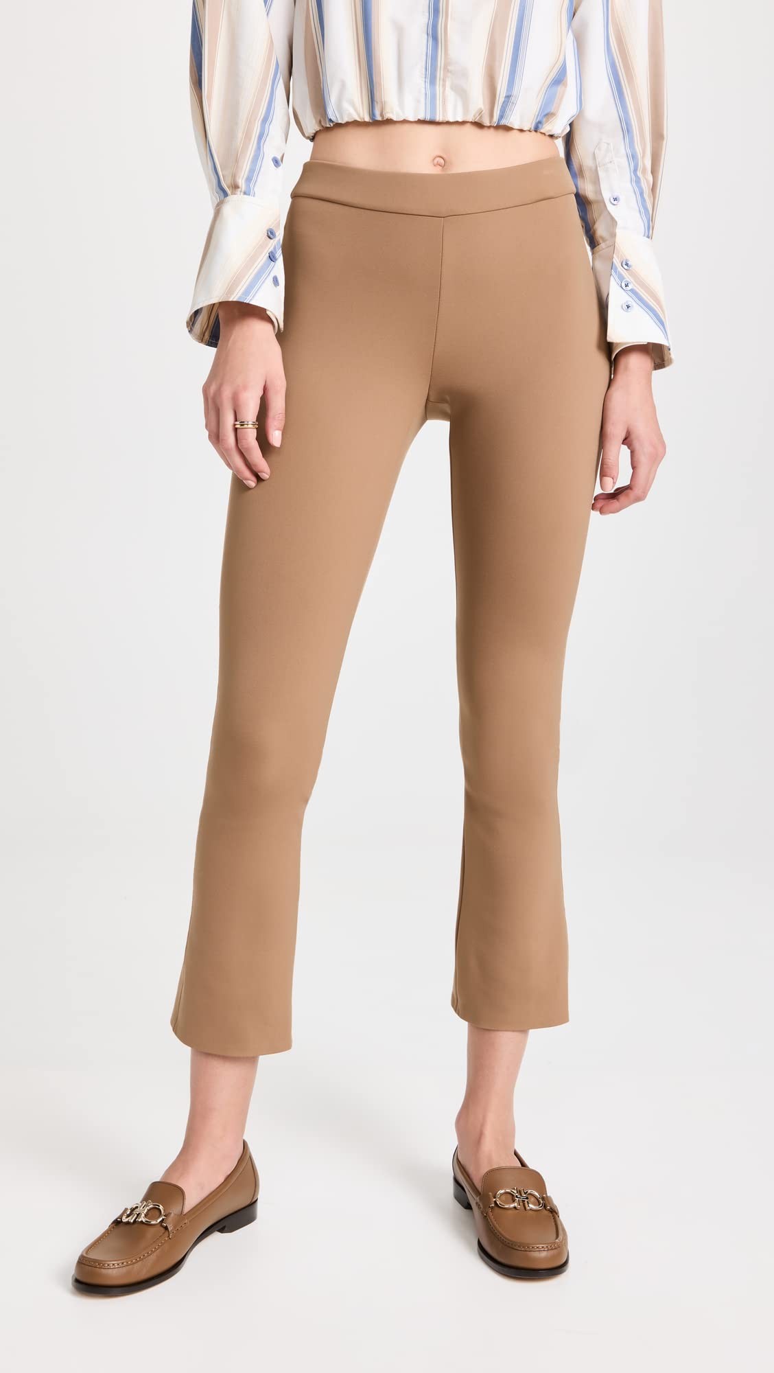 Theory Women's Slim Kick Pull-on Pants - Office & Travel Wear
