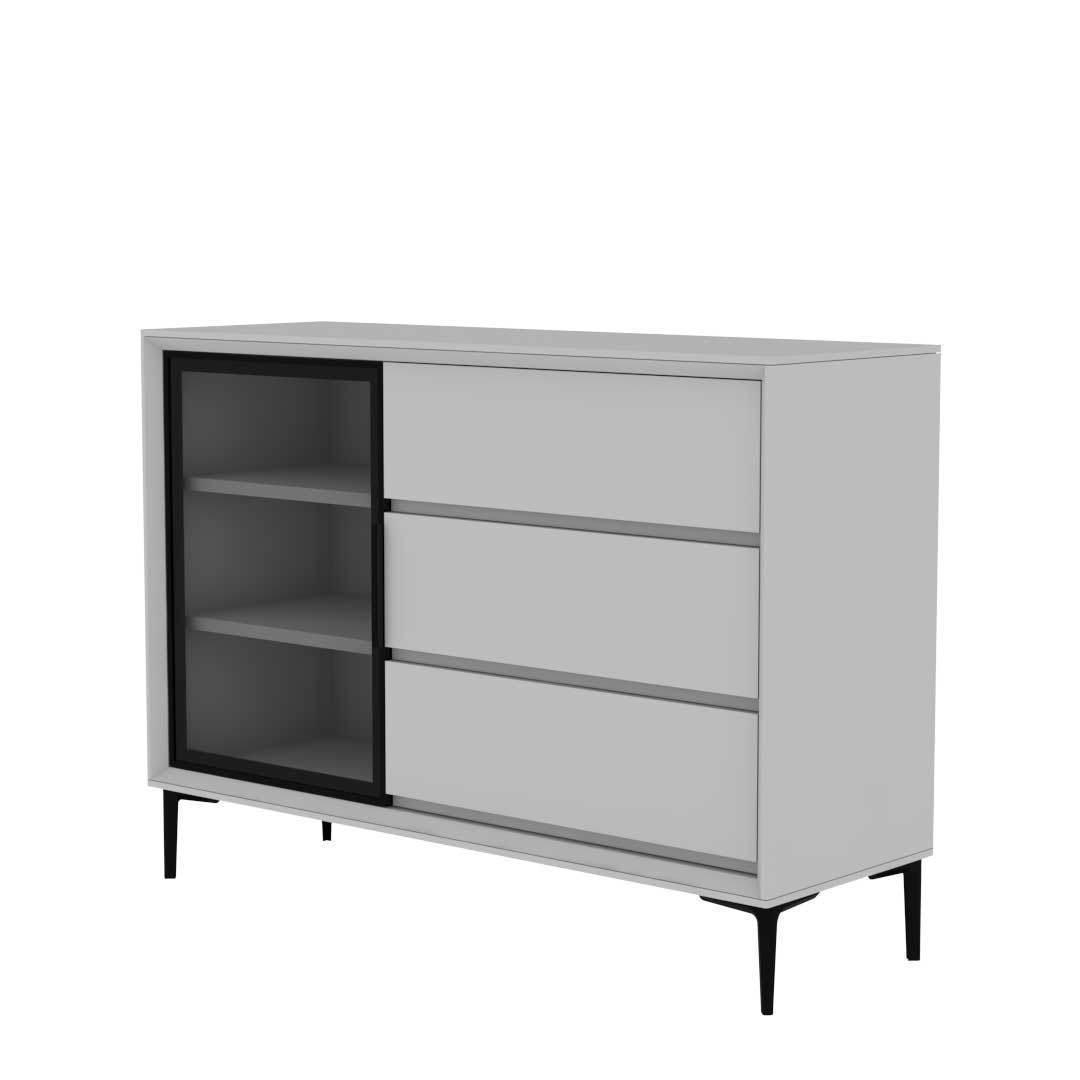 Milton Buffet Hutch - Elegant Wooden Sideboard with Storage for Dining Room, Kitchen & Living Room | Perfect for Displaying Dishes, Glassware & Home Decor