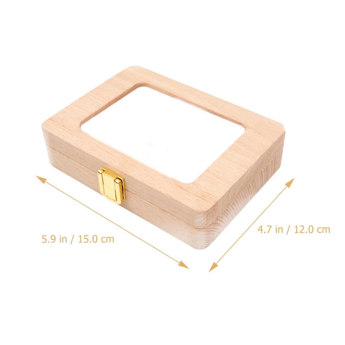 SHOWERORO Wooden Teeth Storage Box - Organizer & Keepsake Holder for Dentures, Retainers, or Baby Teeth - Perfect for Travel, Bathroom, or Gift Giving