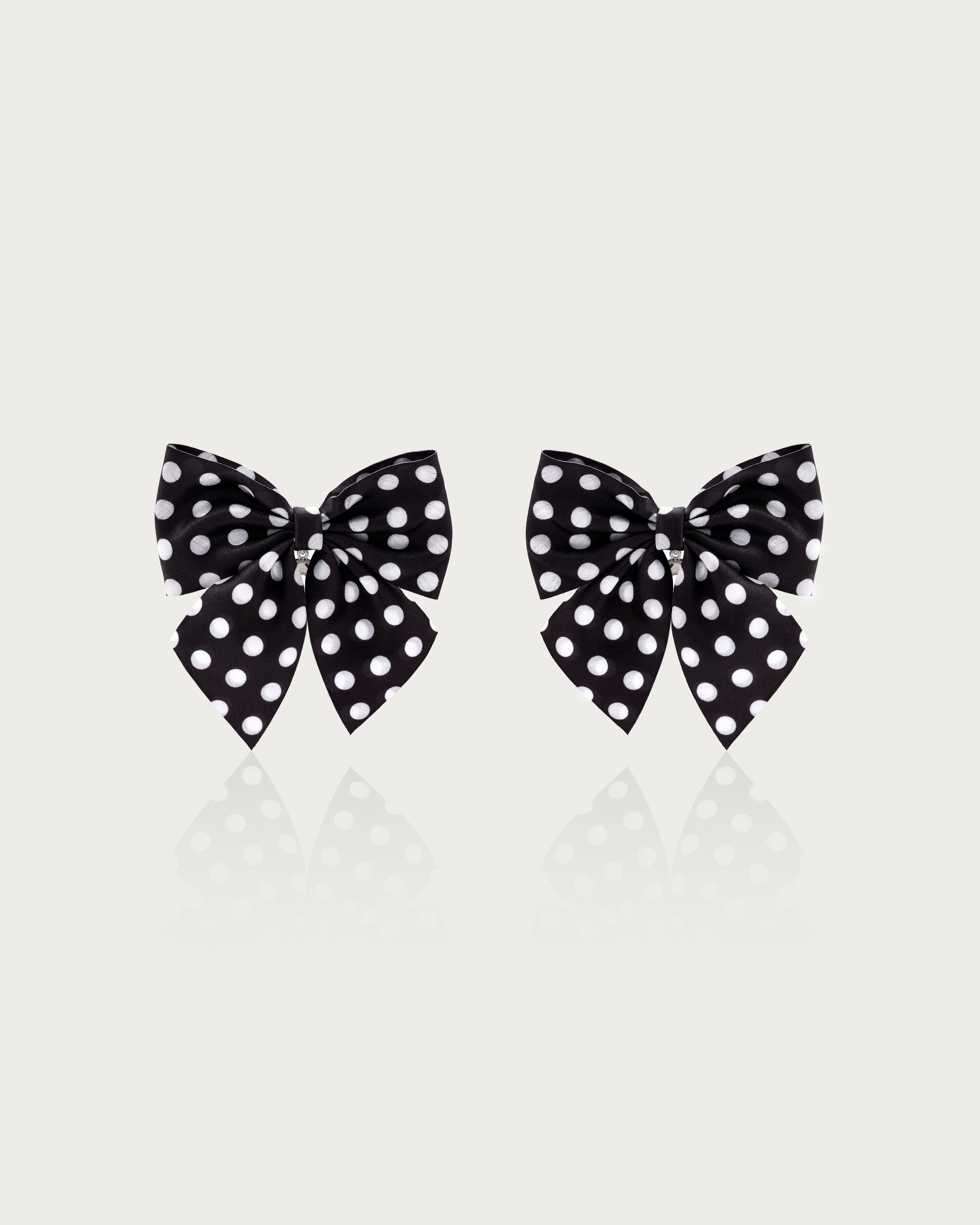 Polka Dot Bow Earrings for Women - Trendy Dangle Drop Earrings for Parties, Weddings & Everyday Wear