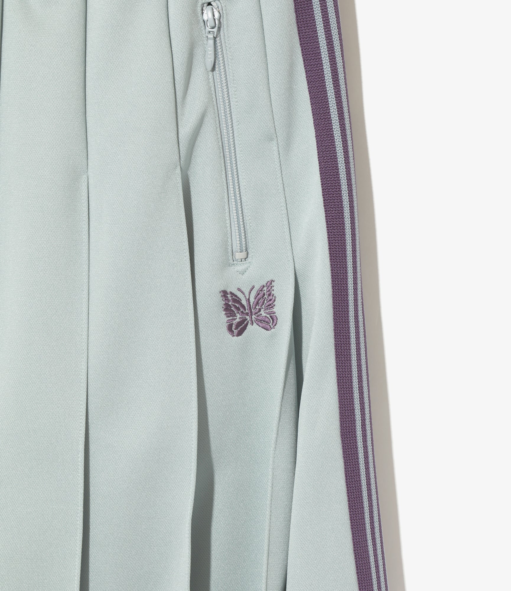 Pleated Track Skirt - Sax Blue Smooth Polyester Women's Athletic Skirt for Running, Tennis & Casual Wear