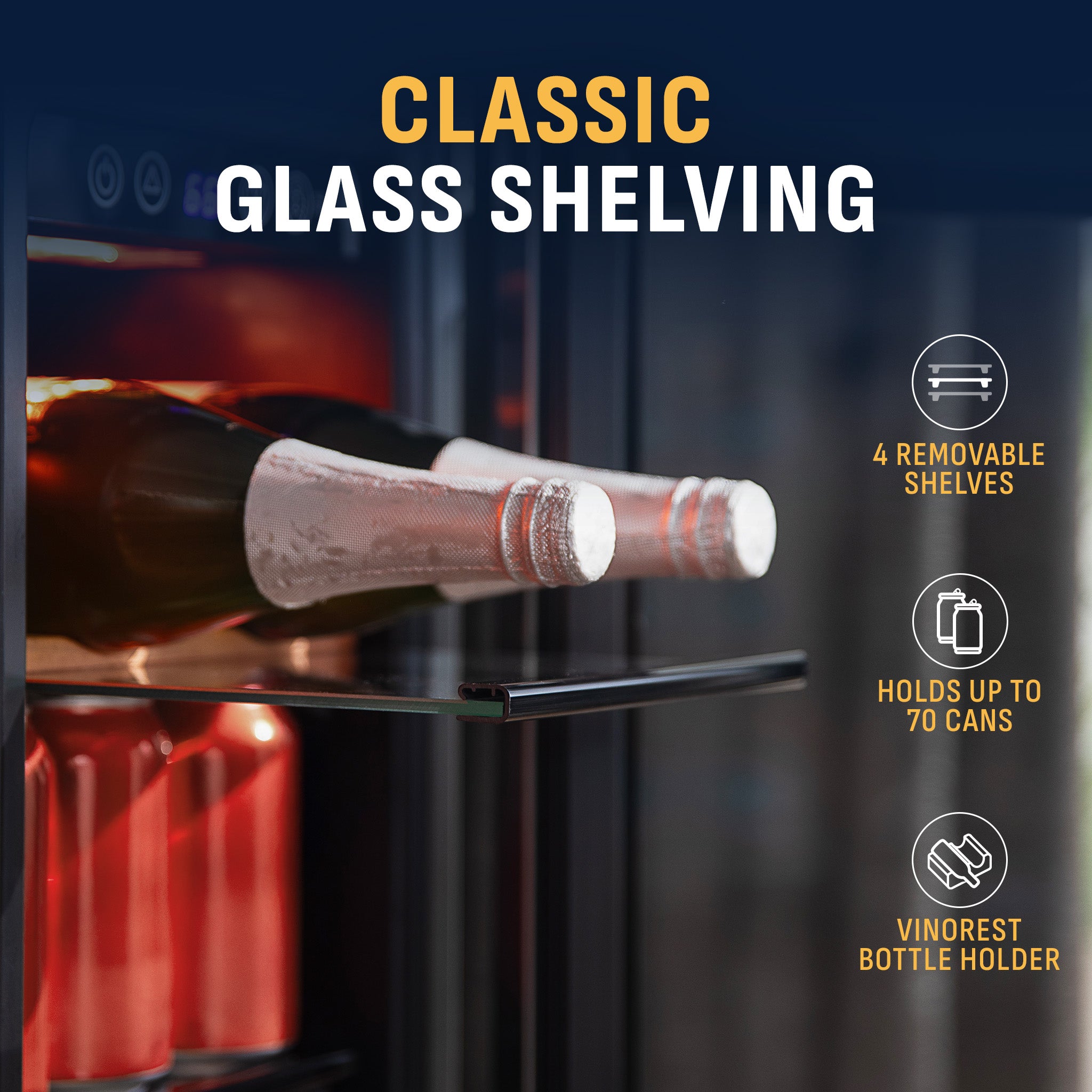 Newair® 24 Inch Dual Zone Wine and Beverage Cooler with French Doors - Perfect for Home Bars, Restaurants, and Wine Cellars