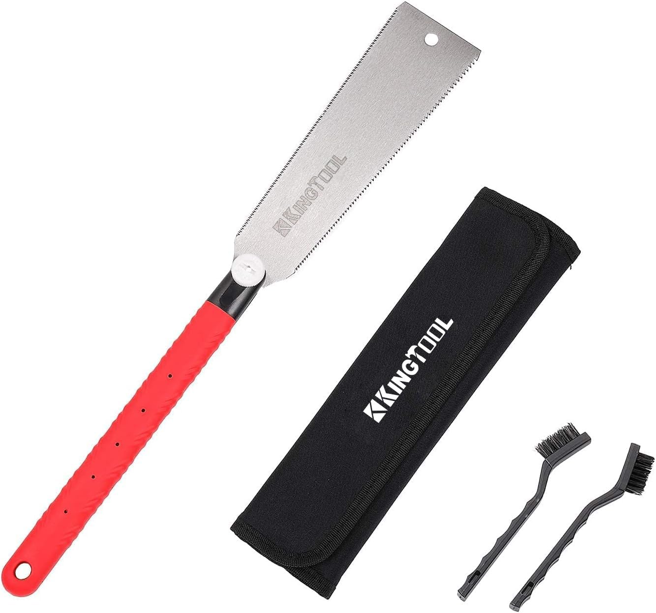 Professional 10 Inch Japanese Ryoba Pull Saw - Double Edge Flush Cut Hand Saw for Woodworking | Includes Portable Storage Bag | Perfect for Carpentry, DIY Projects & Fine Wood Cutting