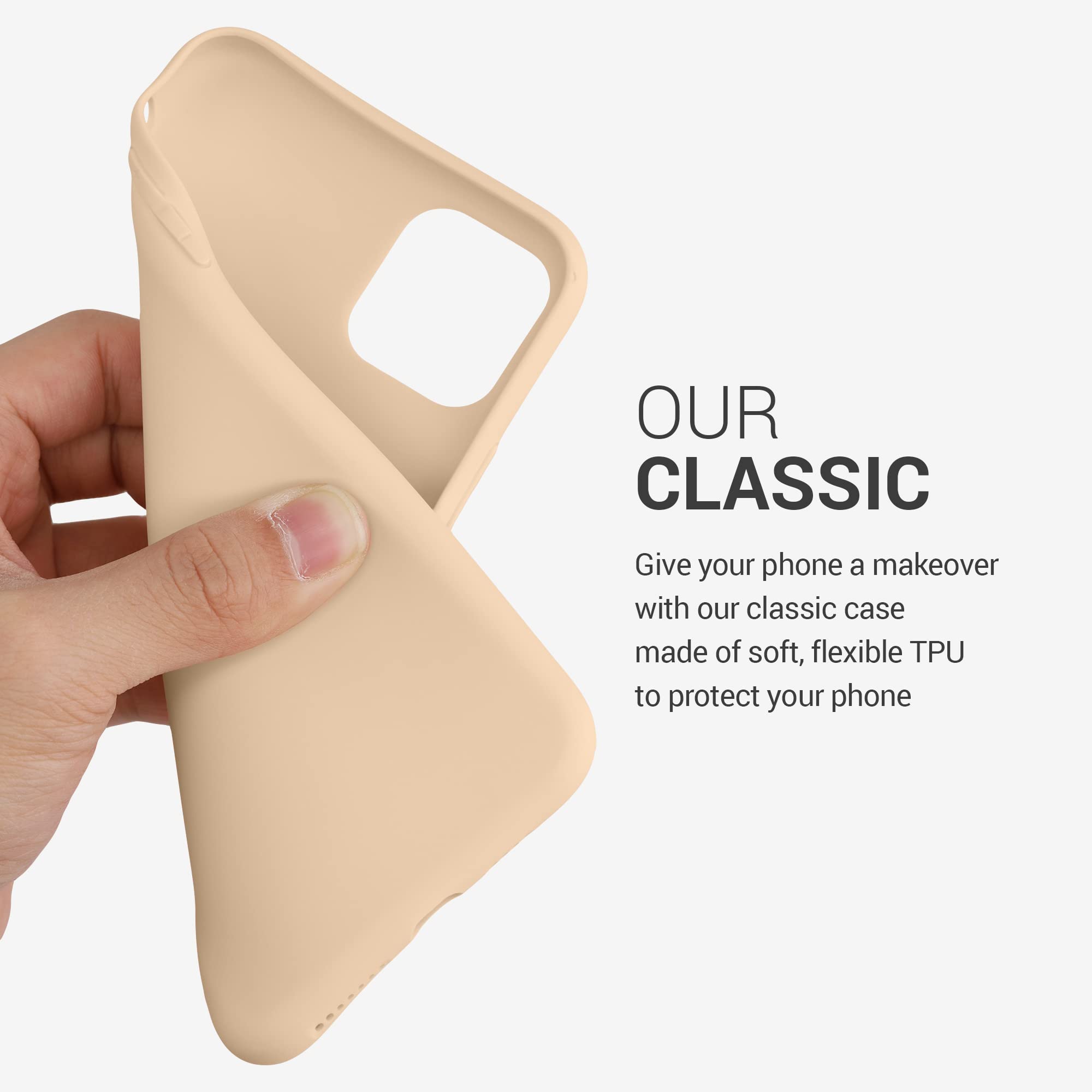 kwmobile Slim Protective TPU Silicone Case for Apple iPhone 11 Pro Max - Soft Mother of Pearl Design - Perfect for Everyday Use, Work & Travel Protection