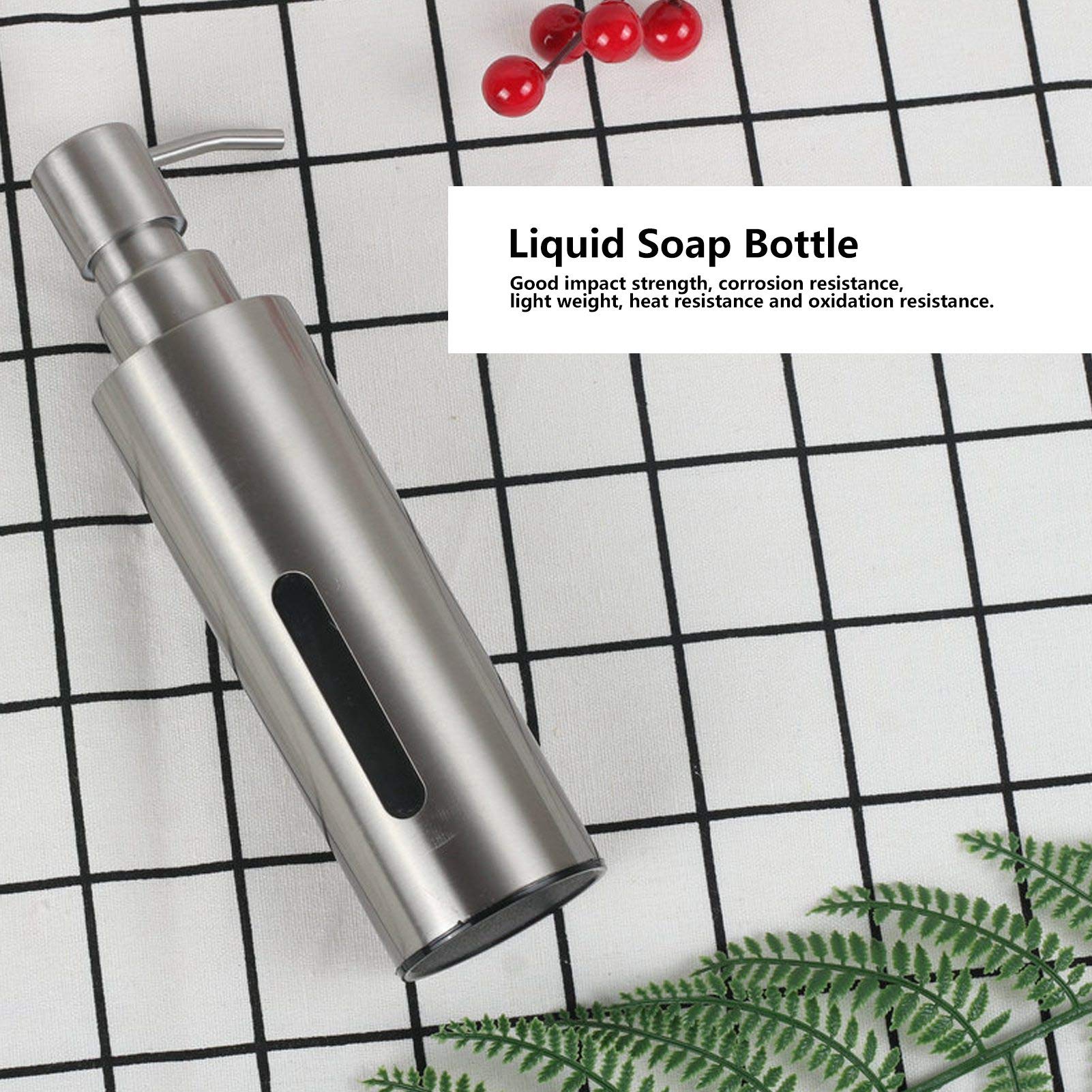 Refillable Liquid Soap Dispenser for Shower Gel & Lotion - Bathroom Hand Soap Pump Bottle with Leak-Proof Design | Perfect for Home, Spa, and Hotel Bathroom Organization