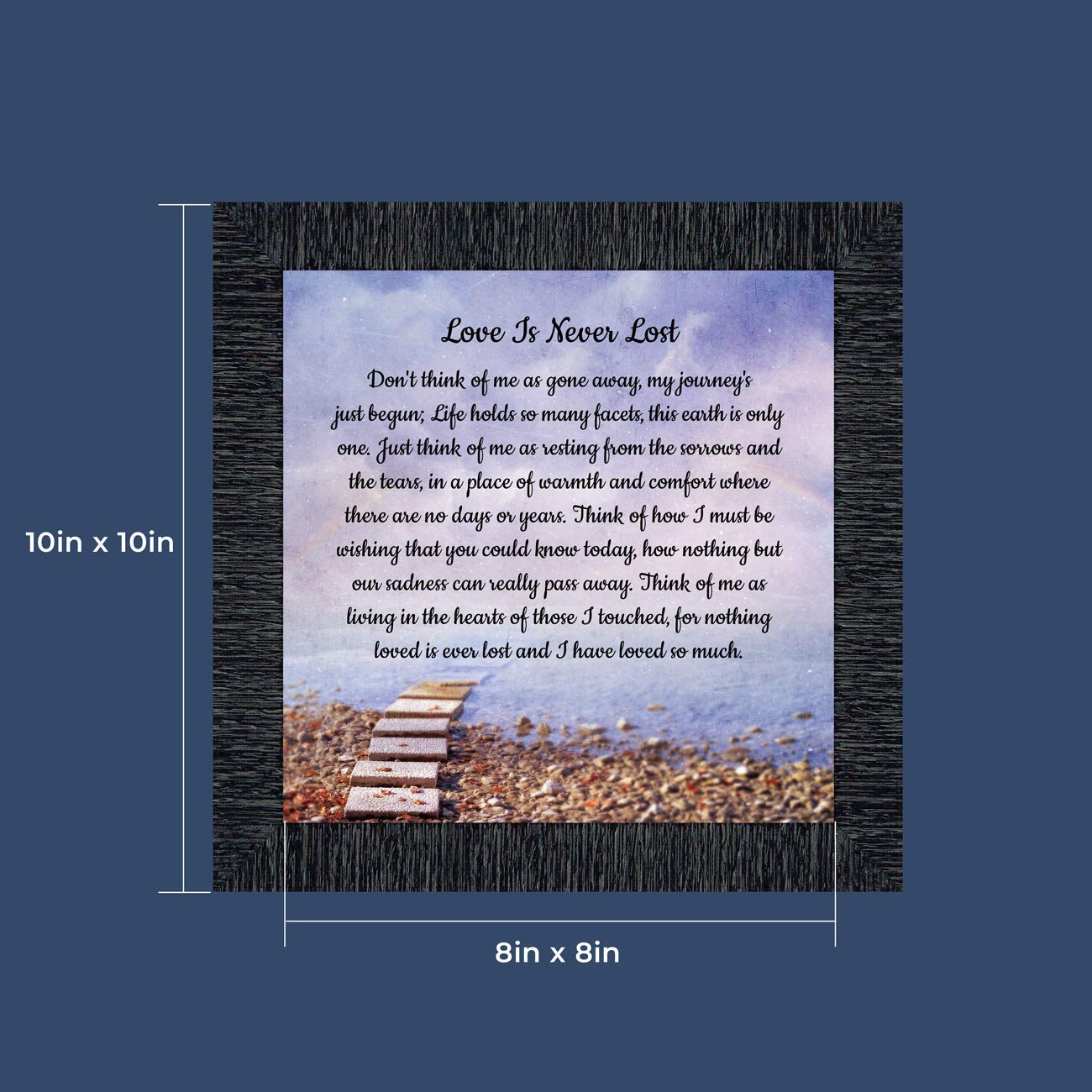 Sympathy Memorial Picture Frames - Crossroads Home Décor for Wall Display & Gift Baskets