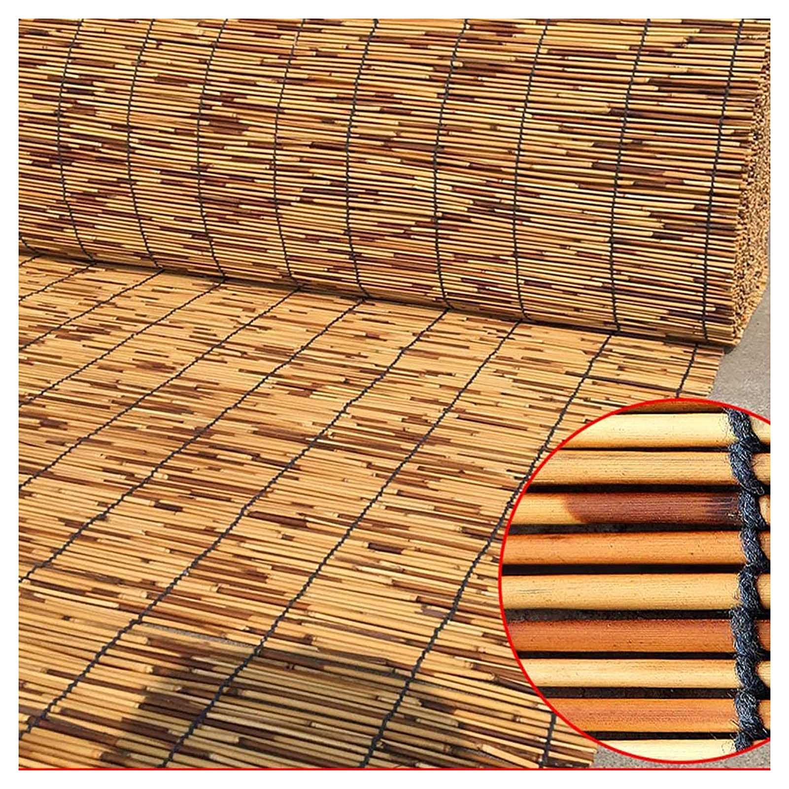 Bamboo Reed Fence Roll - 2/3/4 Feet High Privacy Screen for Patio, Garden & Balcony | Natural Sun Shade & Windbreak Cover | Outdoor Decorative Fencing Solution (Perfect for Backyard, Deck, and Poolside Privacy)