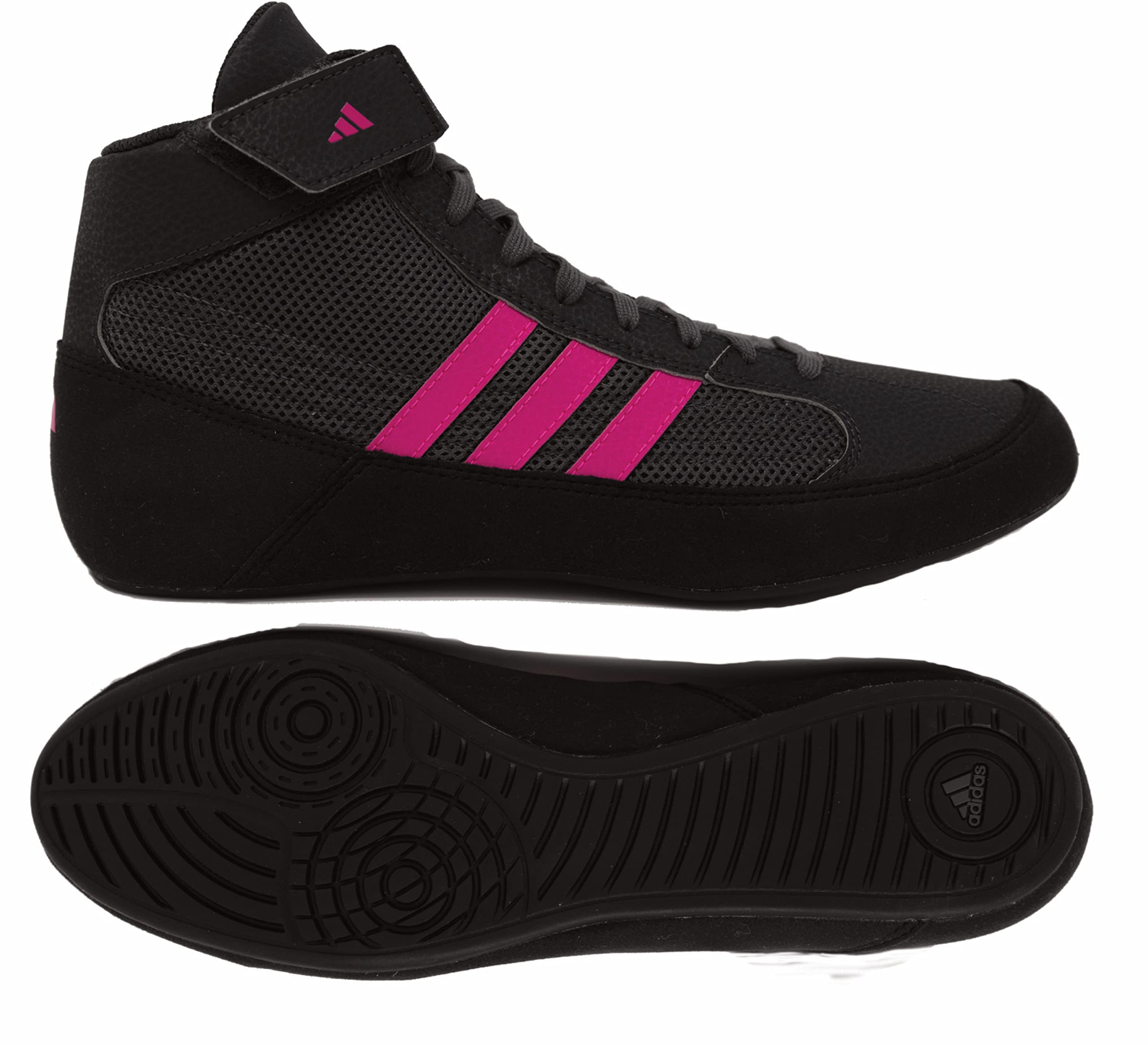 adidas Kids' HVC Wrestling Shoes - Lightweight & Breathable for Youth Wrestling Practice & Competitions - Perfect for Mat Training, Tournaments & School Sports