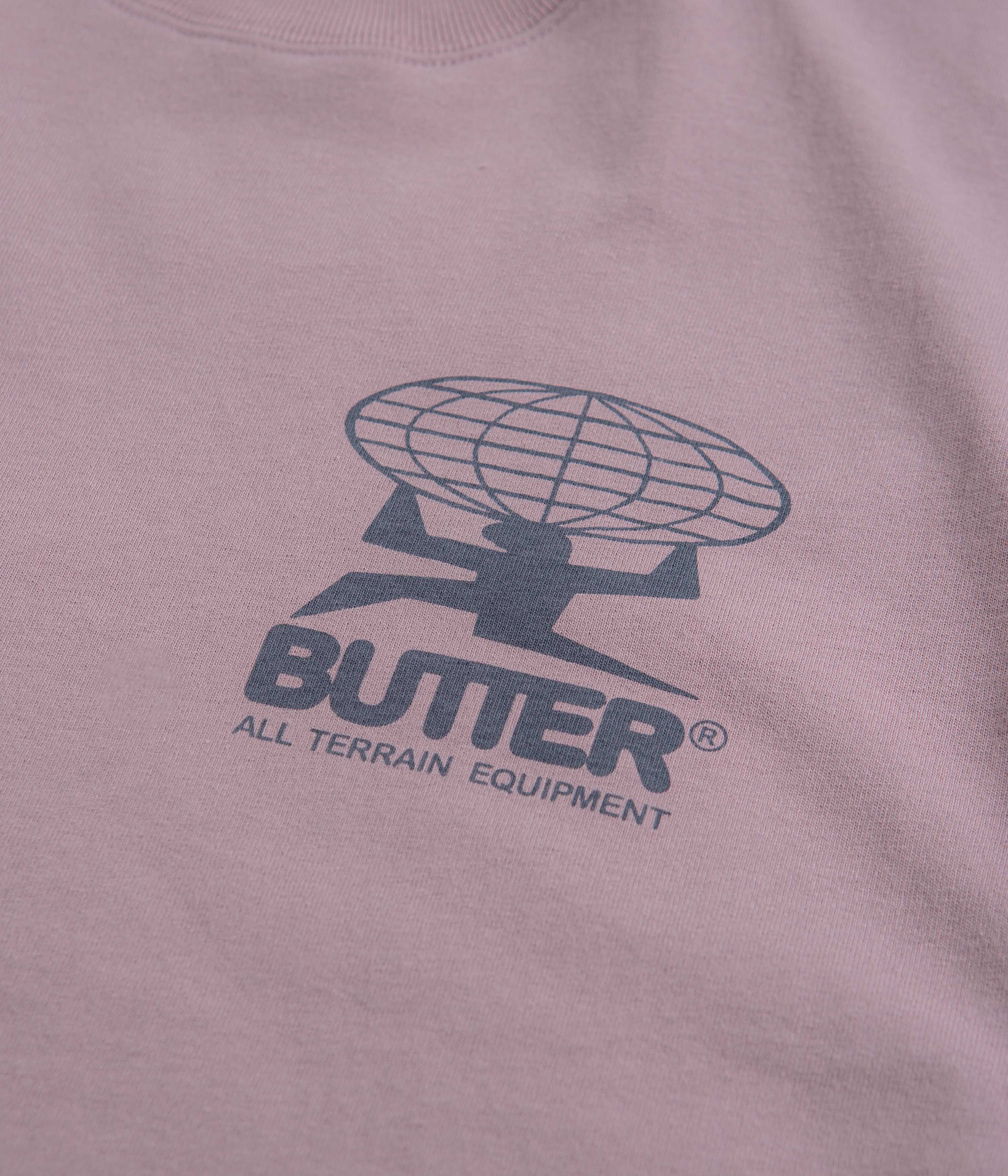 Butter Goods All Terrain T-Shirt for Men & Women - Soft Washed Berry Cotton Tee - Casual Outdoor Hiking & Travel Shirt